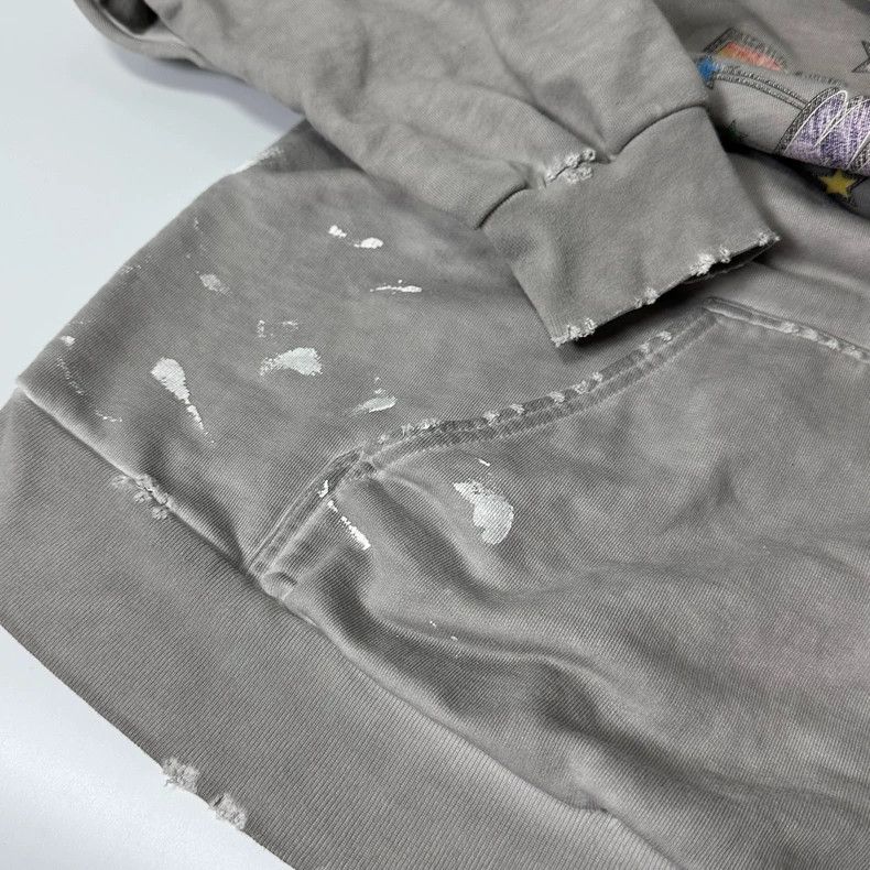 Balenciaga Balenciaga Gray rainbow graffiti Logo hooded sweater Size US M / EU 48-50 / 2 - 3 Thumbnail