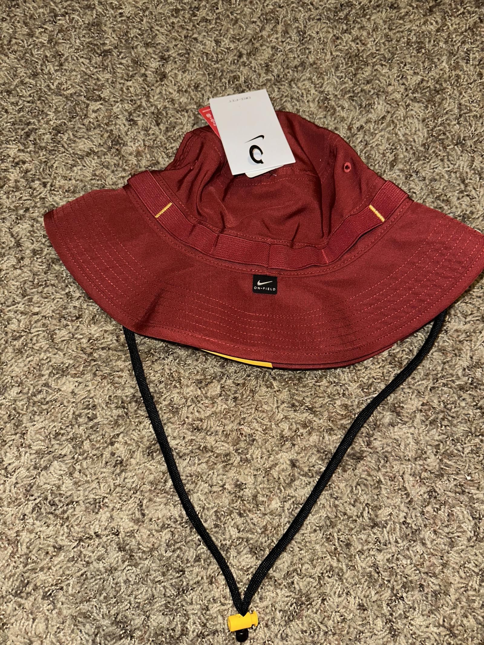 Nike USC Trojans Nike Cardinal SC Interlock Dry Bucket Hat Size ONE SIZE - 4 Thumbnail