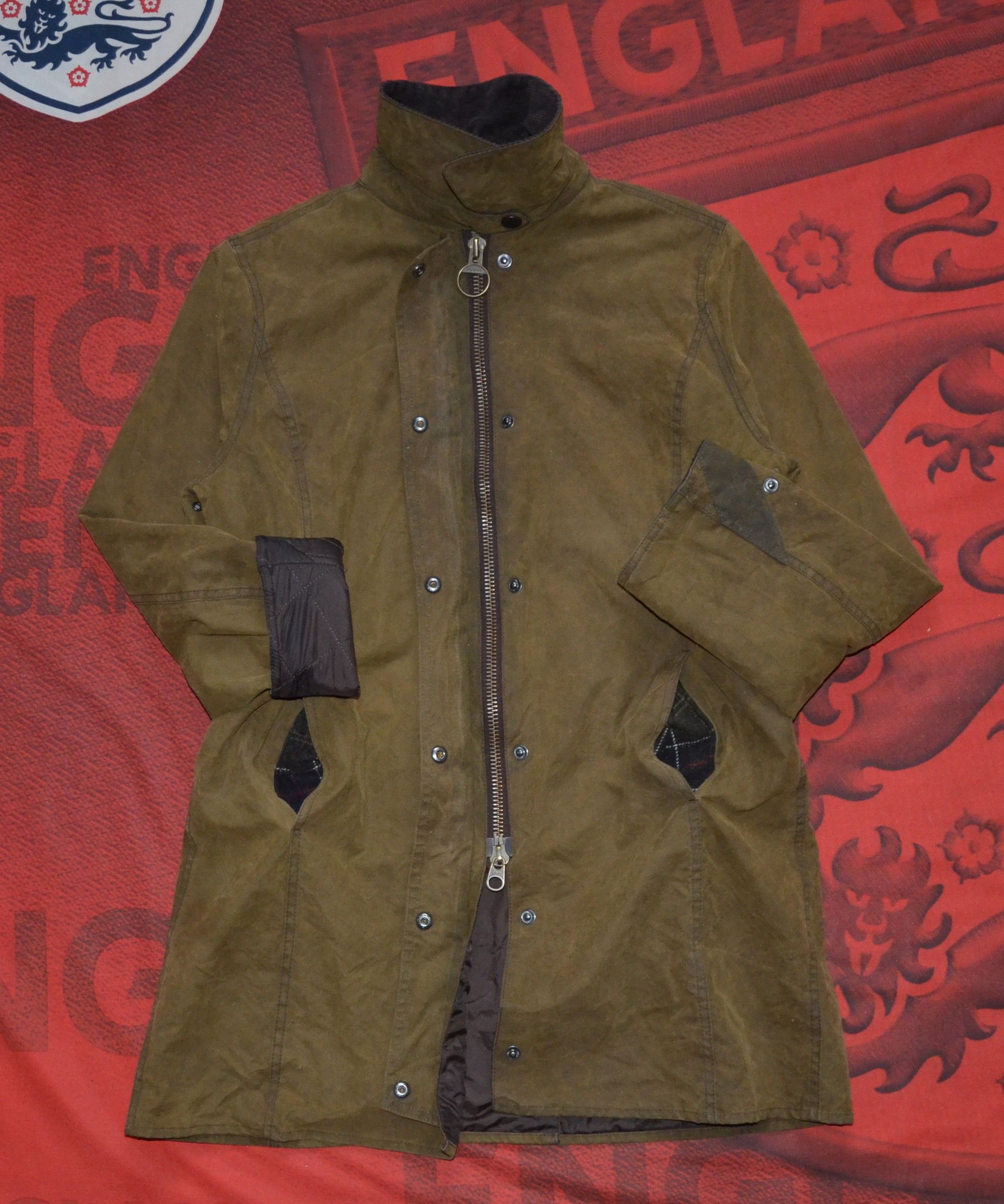Barbour Barbour Newmarket Wax Jacket England Style Waxed Cotton Size L / US 10 / IT 46 - 5 Thumbnail