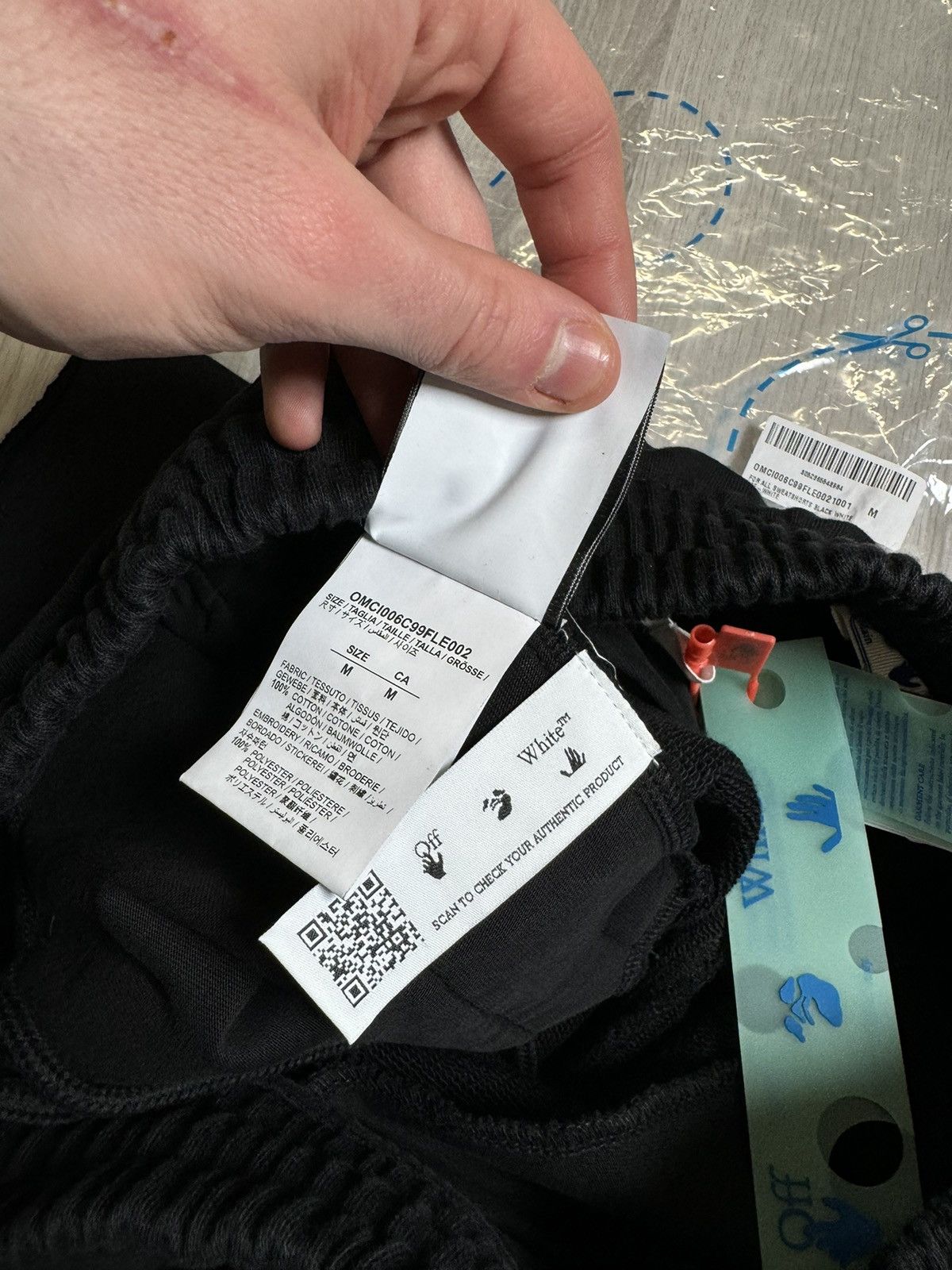 Off-White Off White For All Black Sweatshorts Size US 31 - 7 Thumbnail
