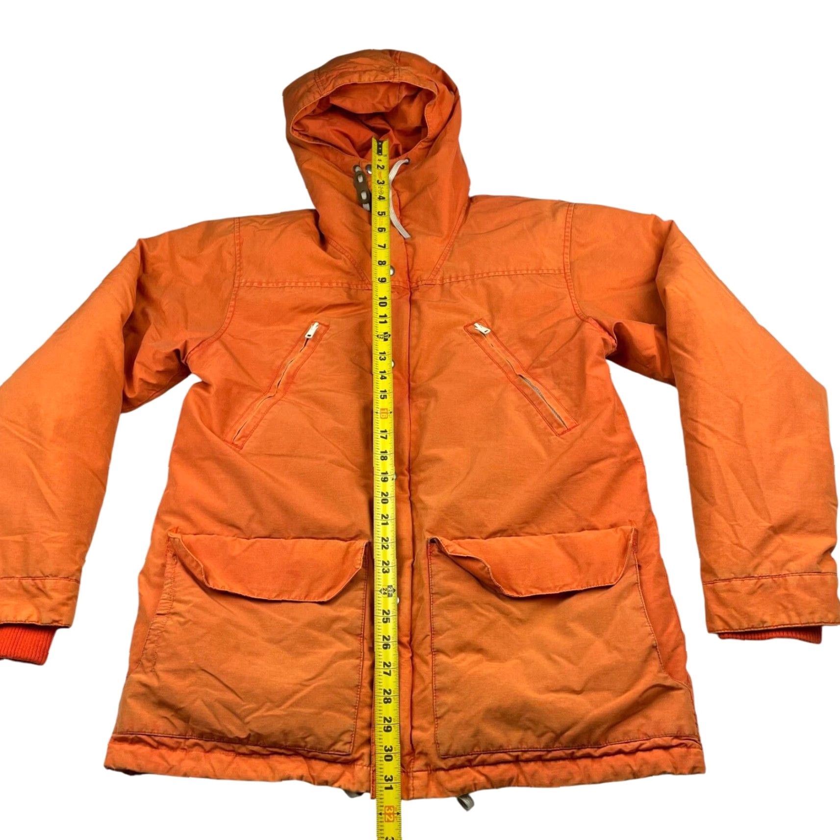 Gant VINTAGE Gant Rugger The Puffer Jacket Orange Nylon Hooded Insulated Lined Zip Snap Full Zip Small Men’s Size US S / EU 44-46 / 1 - 4 Thumbnail