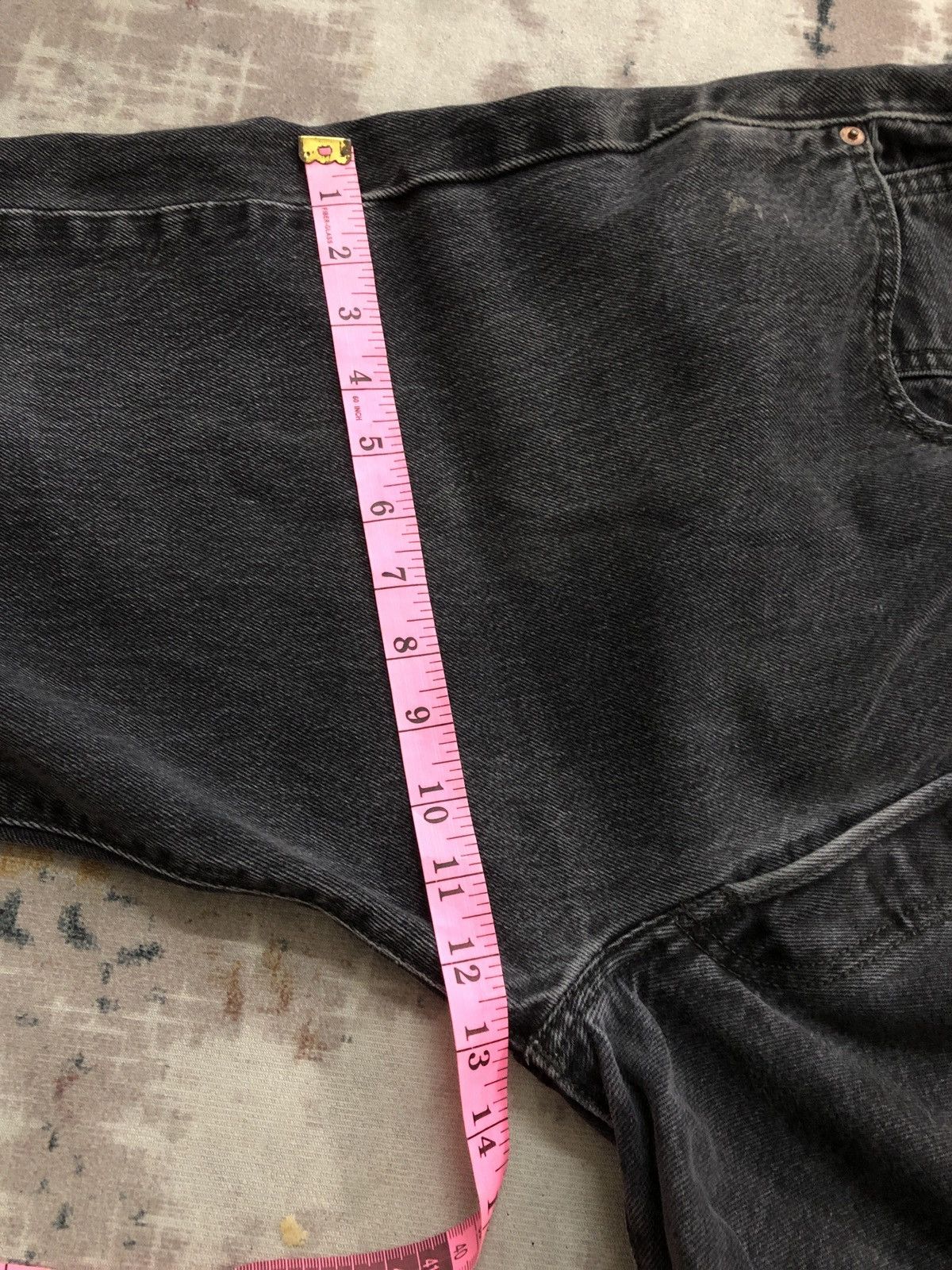Levi's Vintage Clothing × Vintage Vintage LEVIS 501 Flat Black Button Fly Jeans Size US 38 / EU 54 - 19 Thumbnail