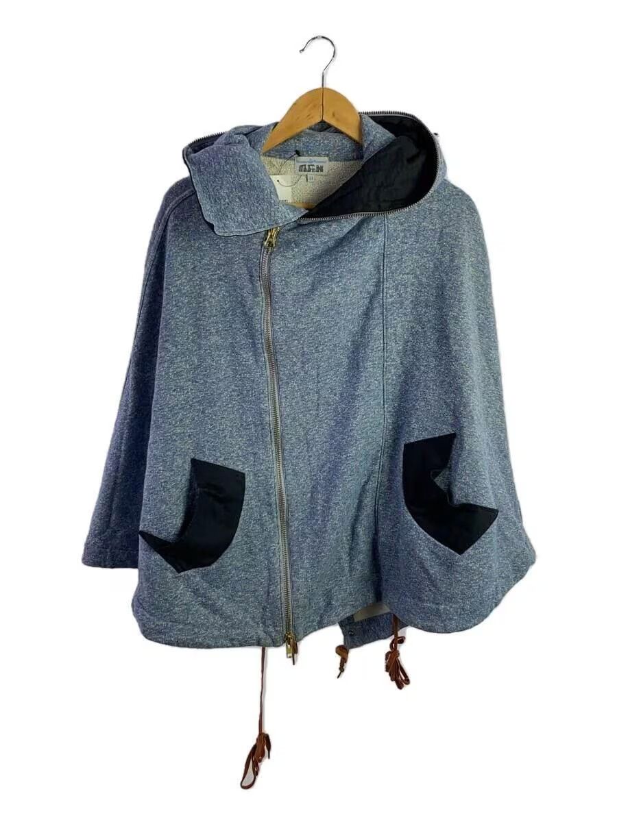 image of Vivienne Westwood Zip Cape Hoodie in Blue, Men's (Size Small)