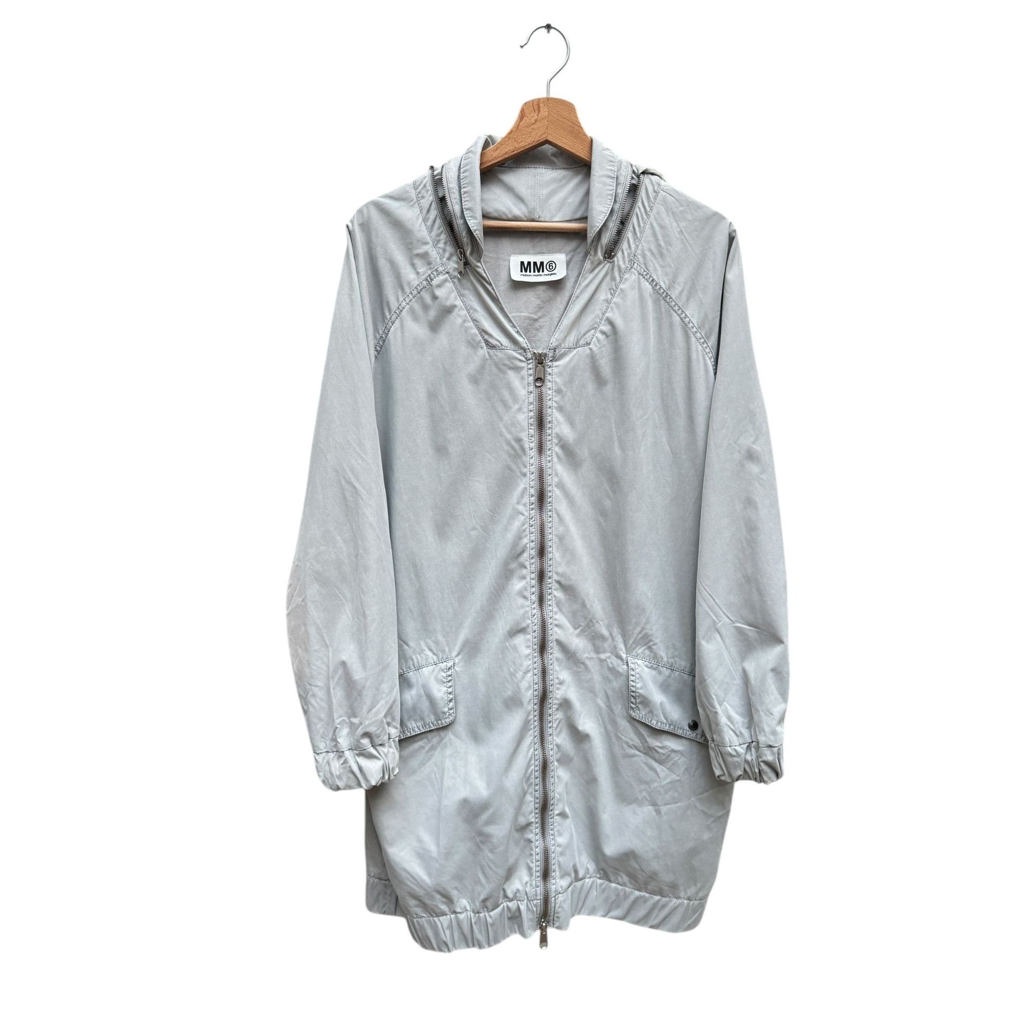Maison Margiela SS 2009 Grey Cotton Nylon Parka Size M / US 6-8 / IT 42-44 - 1 Thumbnail