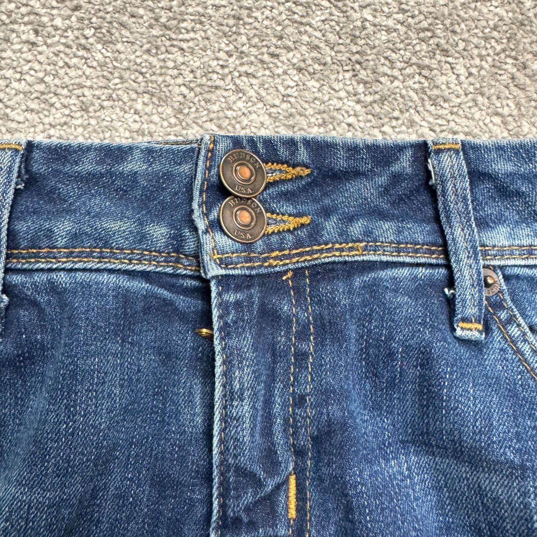Hudson Hudson Nicole Mid Rise Ankle Jeans Womens 27 Slim Fit Medium Wash 30x29 Blue Streetwear Size 30" / US 8 / IT 44 - 4 Thumbnail