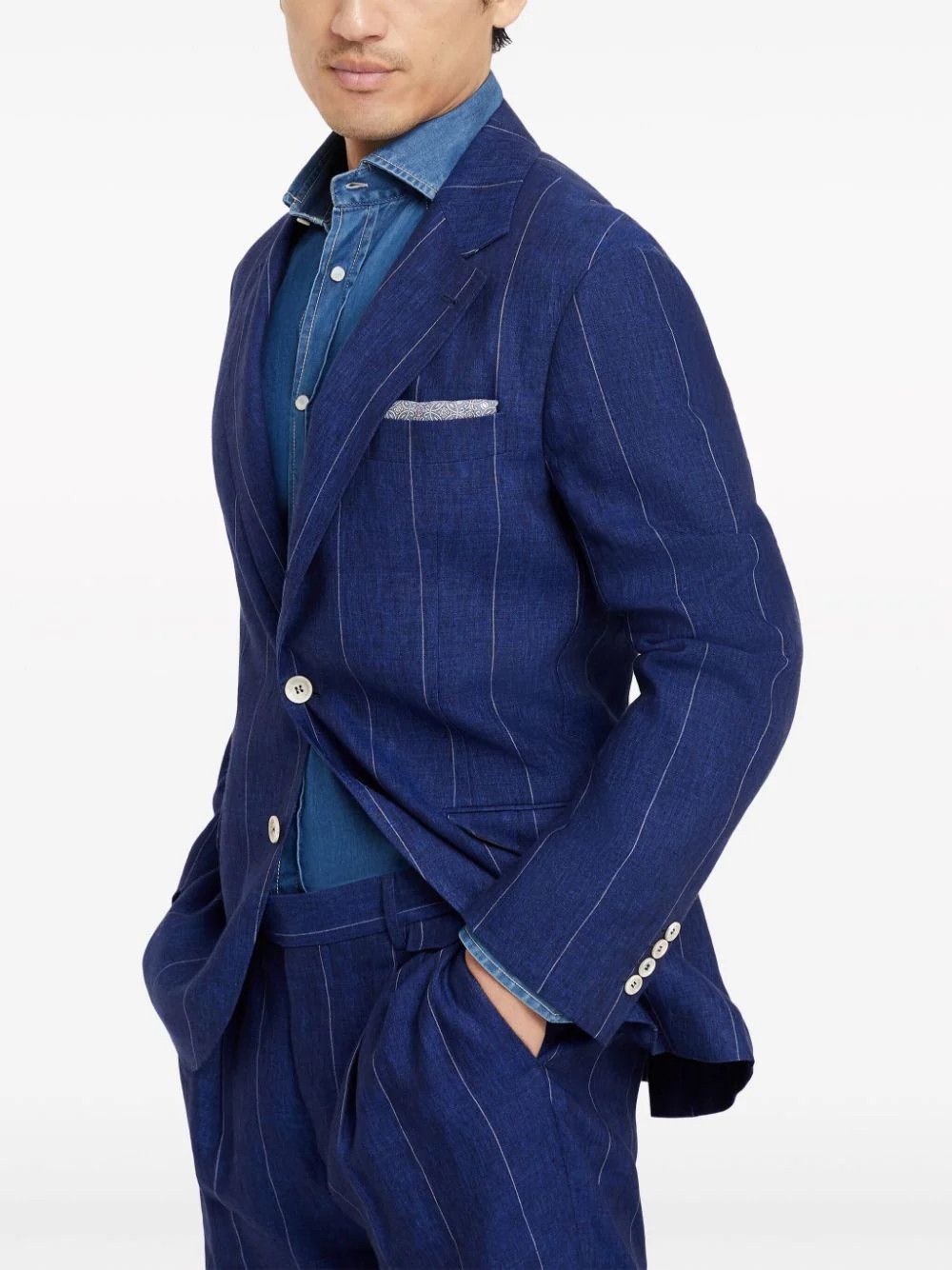 Brunello Cucinelli Suit in Dark Blue Size US M / EU 48-50 / 2 - 5 Thumbnail