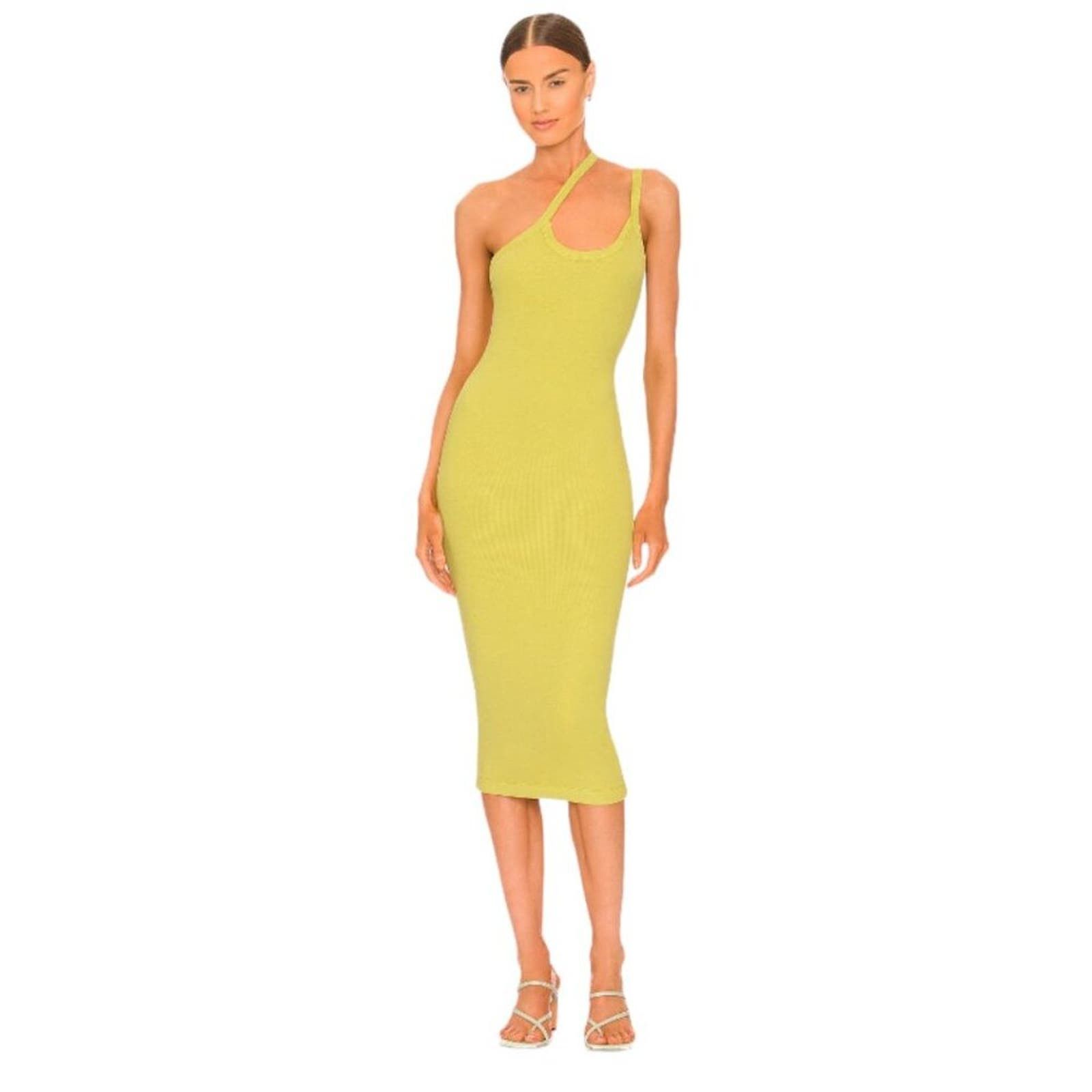 image of Alix NYC Alix Paulis Dress Kiwi Green Size Medium NWOT $195 Msrp, Women's