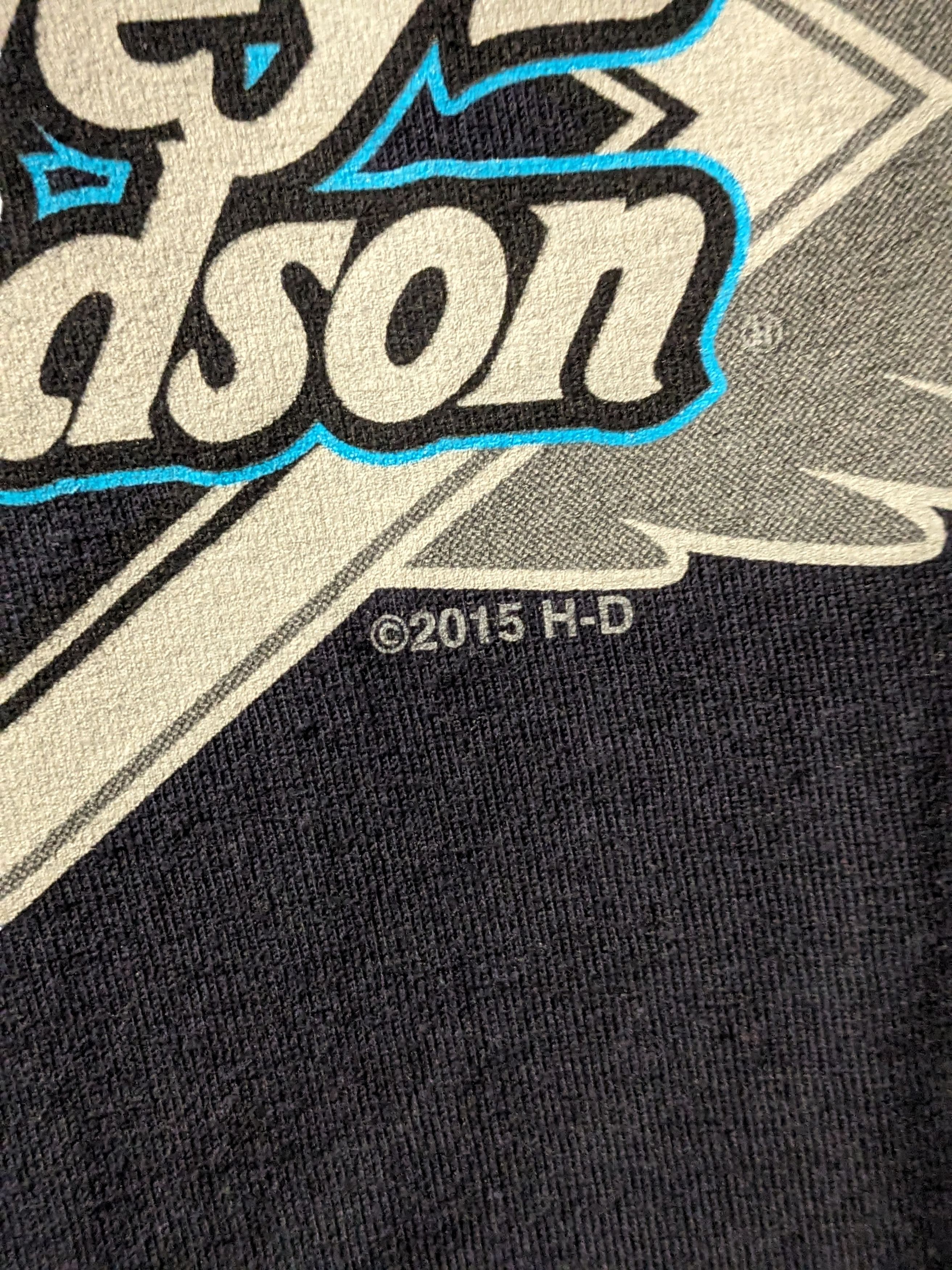 Harley Davidson × Vintage Vintage 2015 Harley Davidson Motorcycle Flames Long Sleeve Size US L / EU 52-54 / 3 - 3 Thumbnail