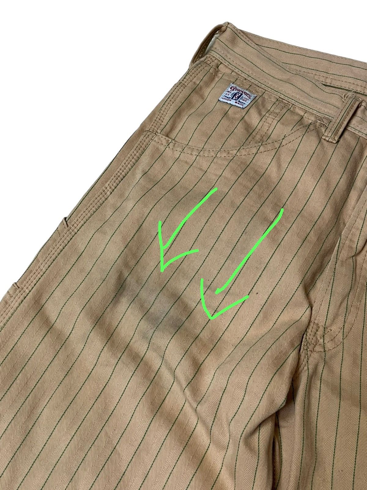 Toyo Enterprises VINTAGE GROOVERS UNION MADE JAPANESE CARPENTER PANT Size US 30 / EU 46 - 20 Thumbnail