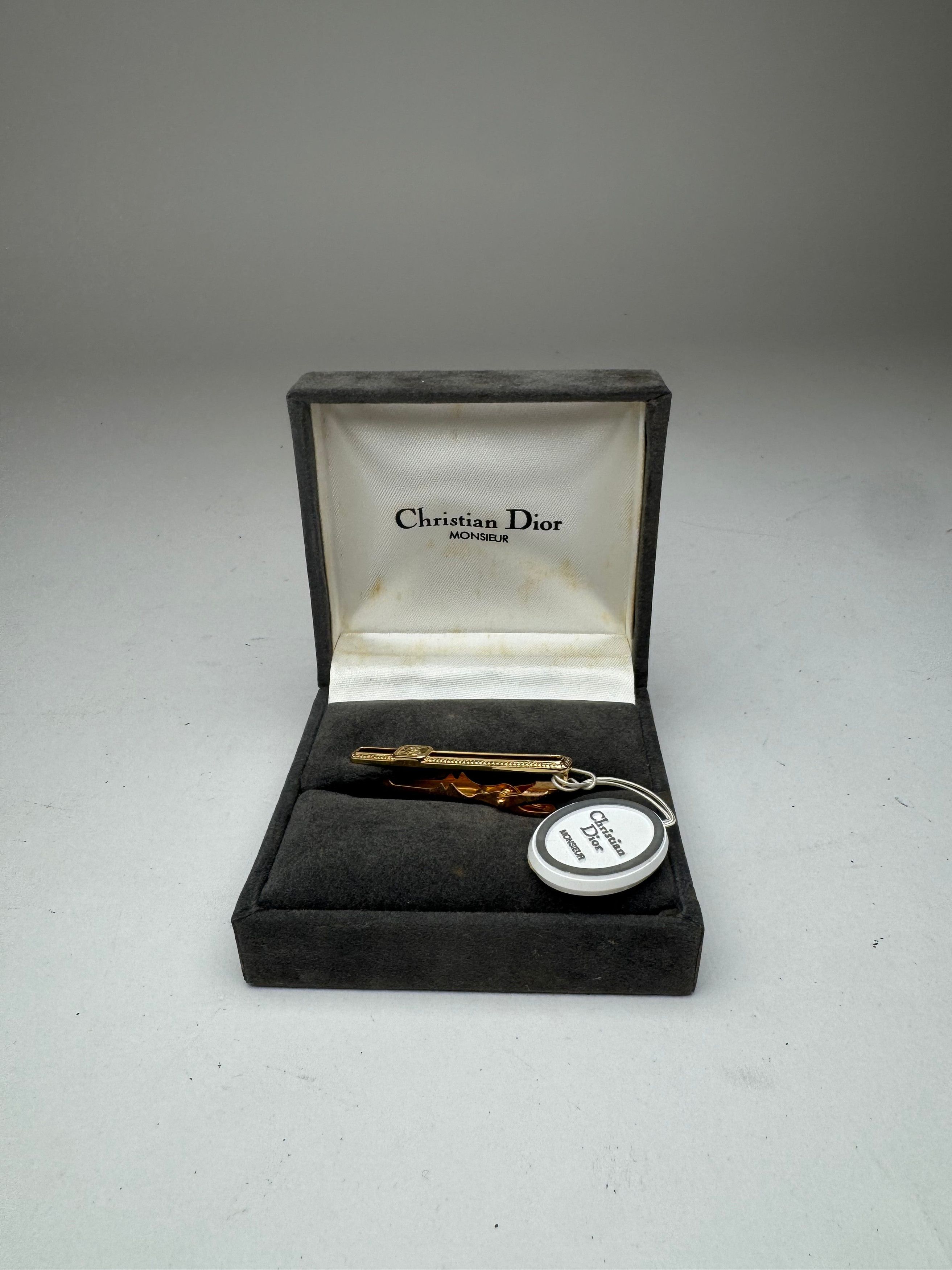Dior Vintage steel money Tie clamp golden Size ONE SIZE - 1 Thumbnail