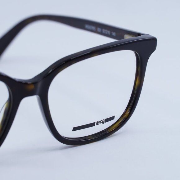 McQ Alexander McQueen McQ by Alexander McQueen MQ0276O 002 Eyeglasses Havana 52mm Size ONE SIZE - 5 Thumbnail