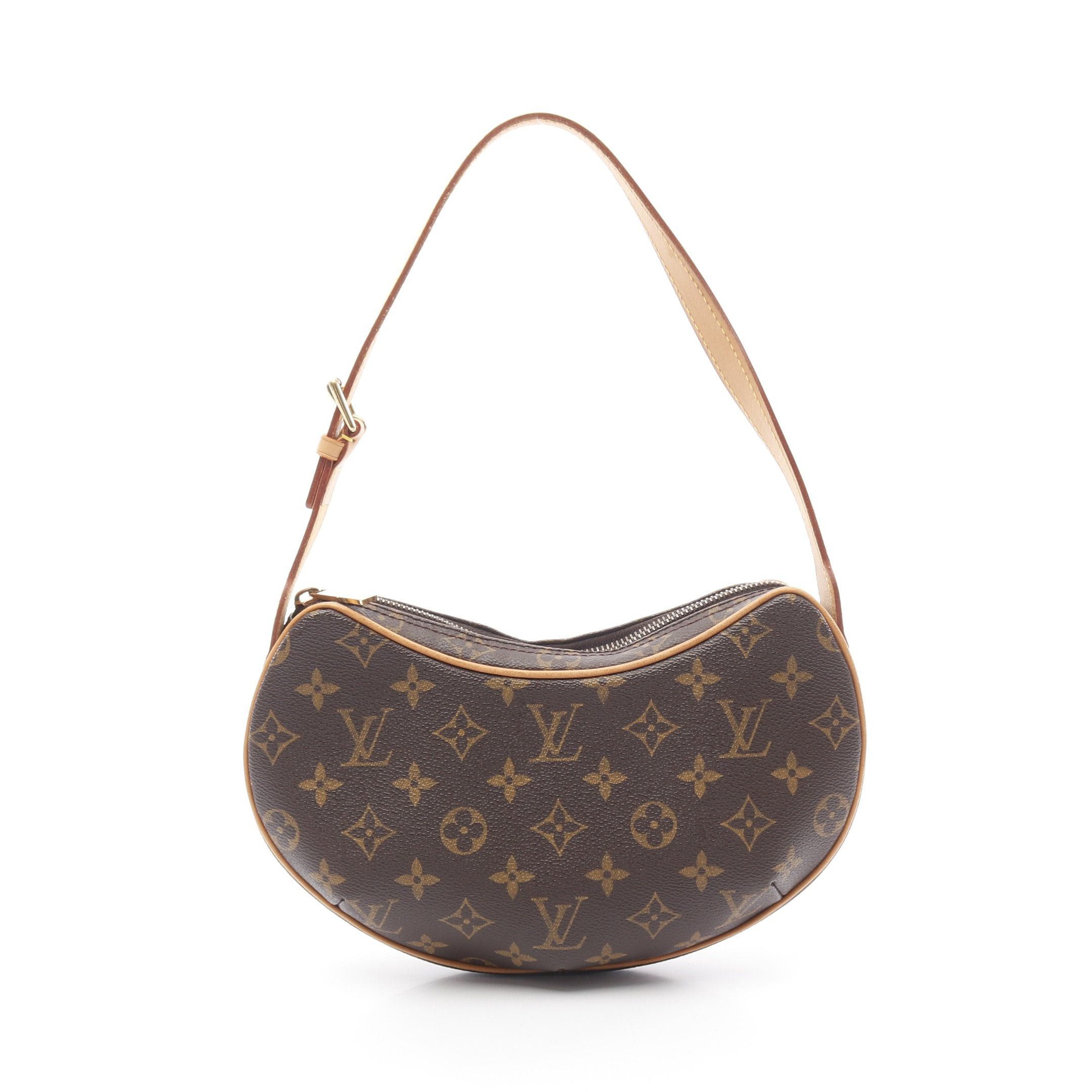 Louis Vuitton Louis Vuitton Pochette Croissant Monogram Shoulder Bag Leather Brown Size ONE SIZE - 1 Thumbnail