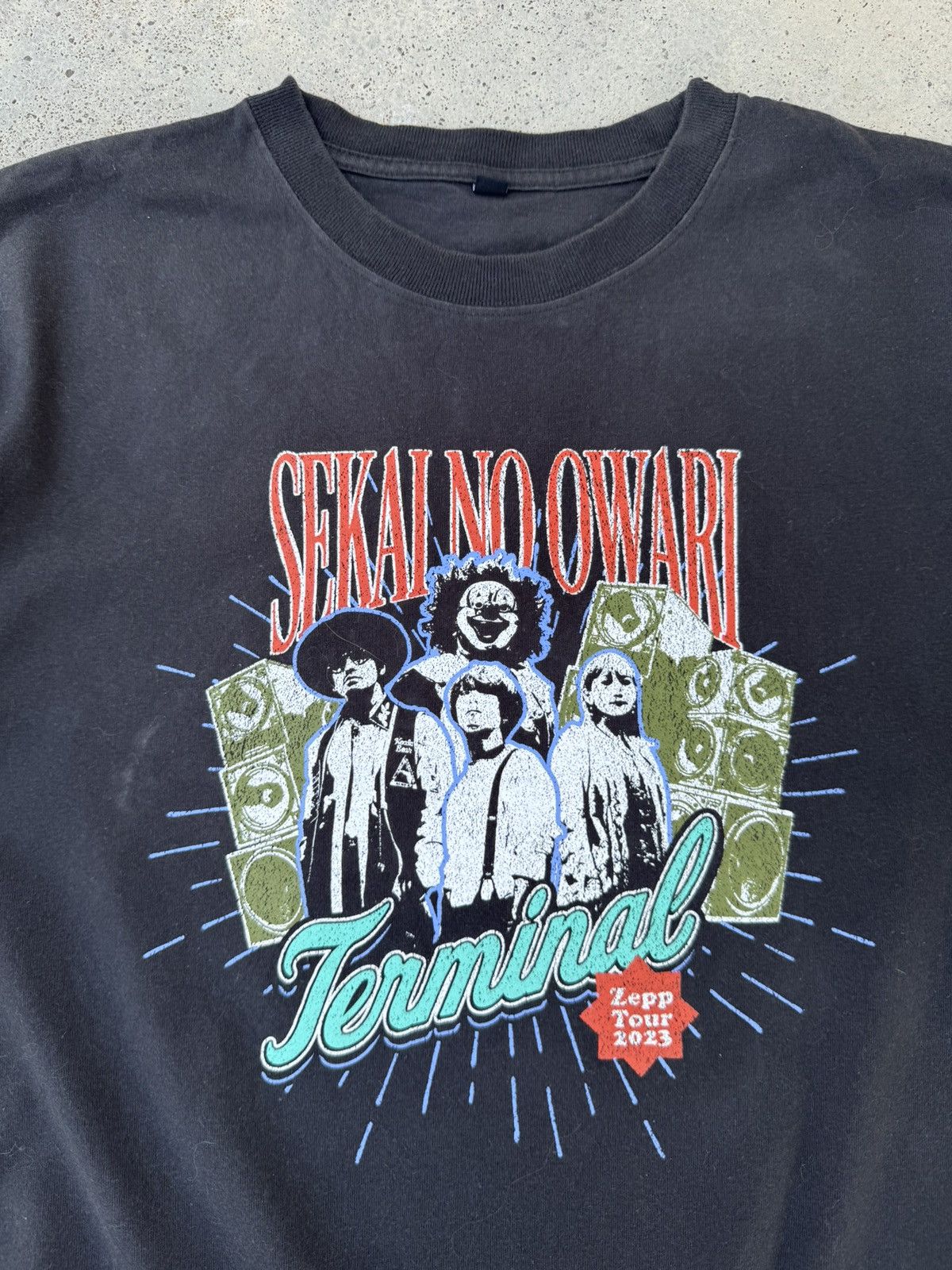 Band Tees Sekai No Owari Terminal Zepp Tour Japanese Band T shirt Size US L / EU 52-54 / 3 - 2 Thumbnail