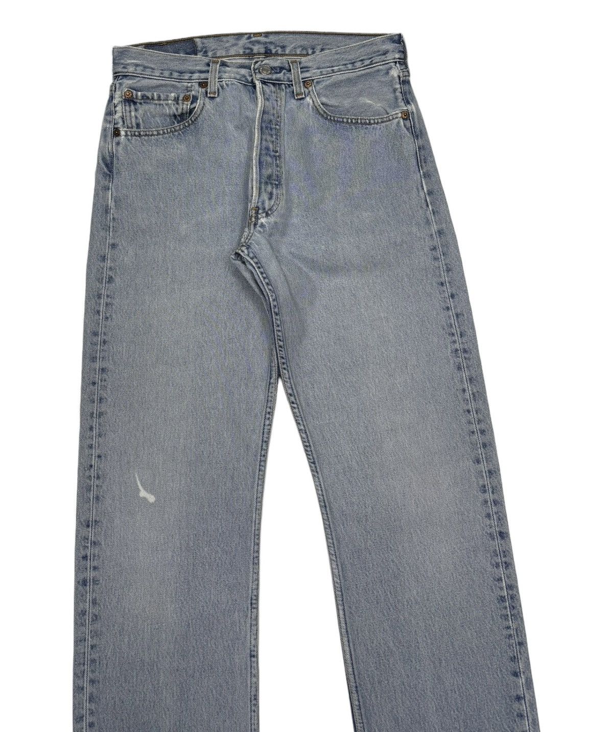 Levi's 🔥Vintage Levis 501 Blue Wash Distressed Denim Jeans Size US 30 / EU 46 - 7 Thumbnail