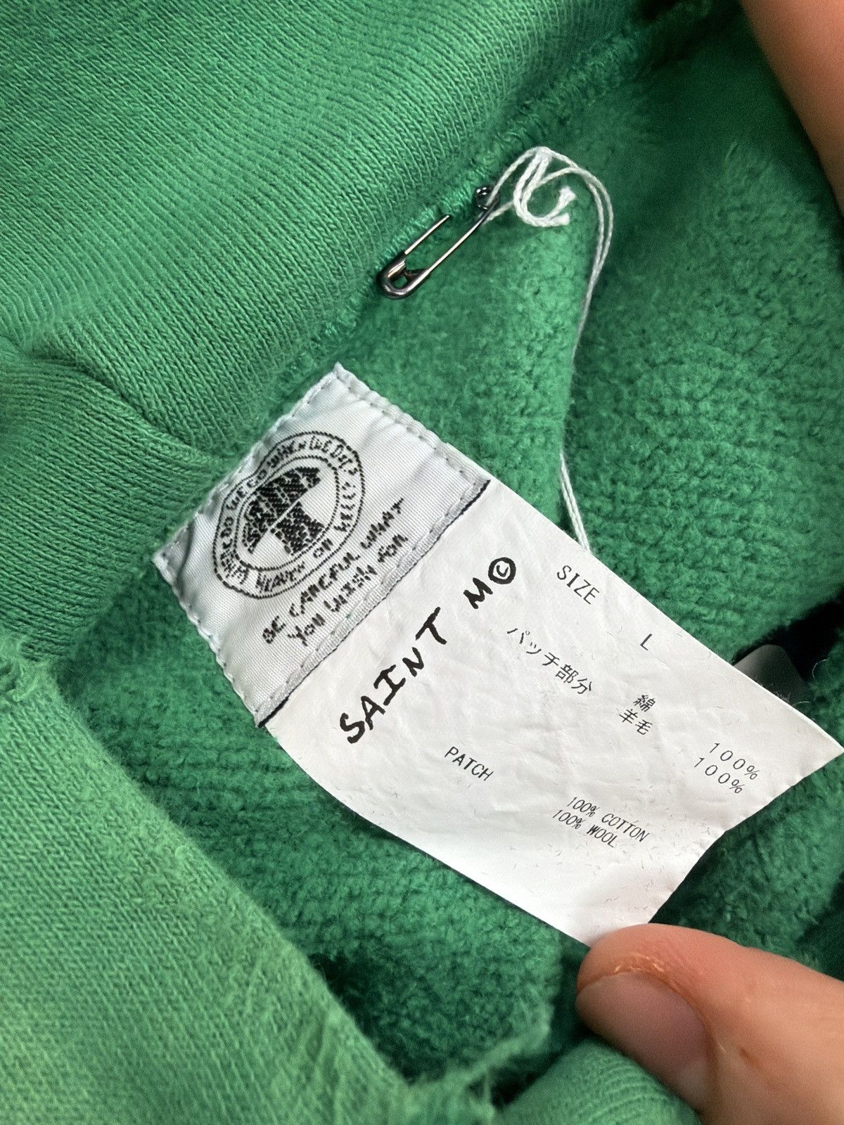 Saint Michael Saint Michael holy relics hooded sweatshirt green Size US L / EU 52-54 / 3 - 4 Thumbnail