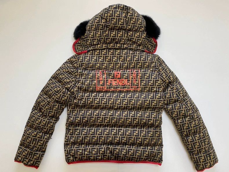 Fendi Fendi Men's FF Logo Print Down Jacket Size US L / EU 52-54 / 3 - 3 Thumbnail