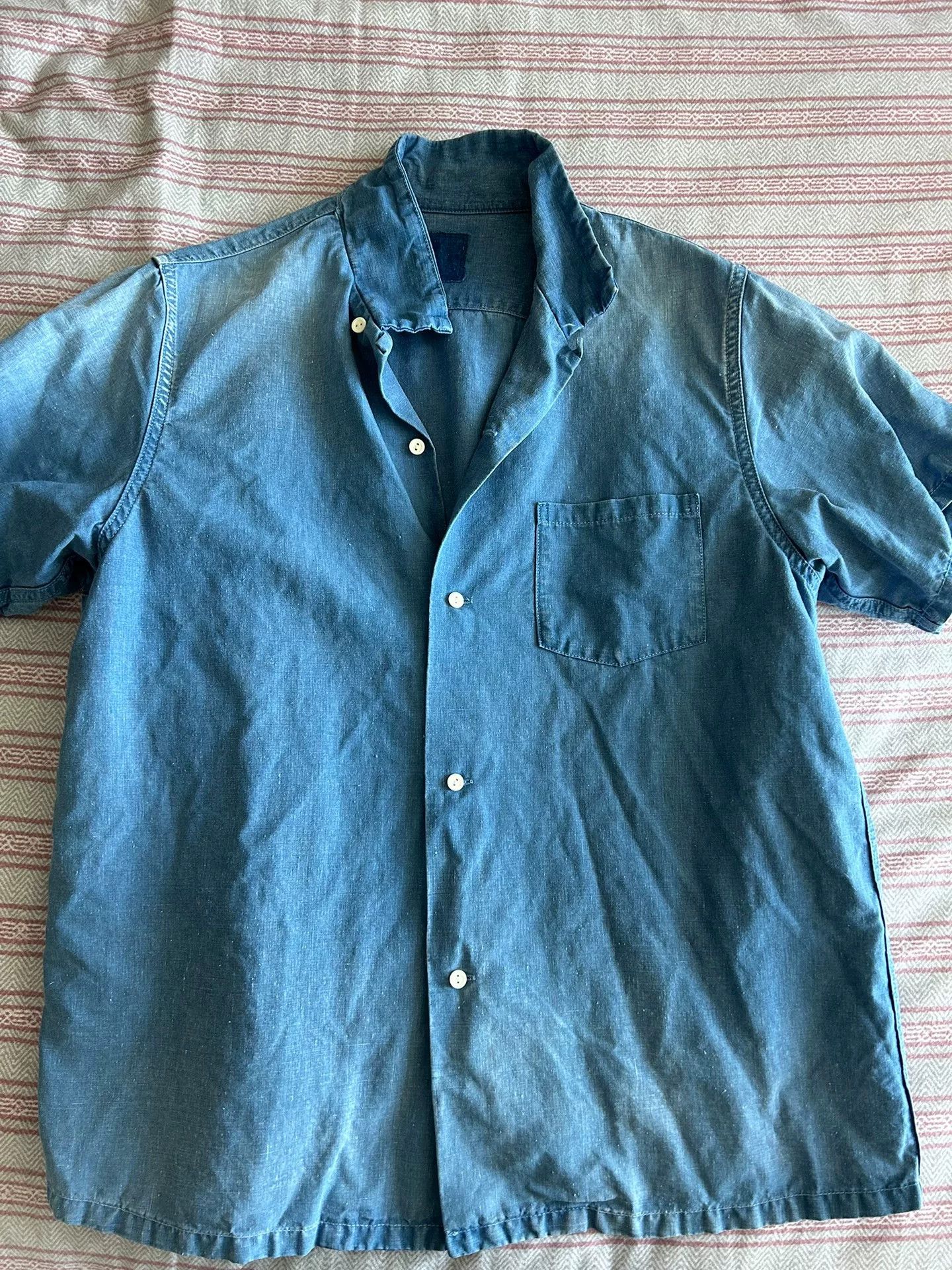 Visvim Visvim Fairway S/S Indigo Shirt Size US XXL / EU 58 / 5 - 1 Thumbnail
