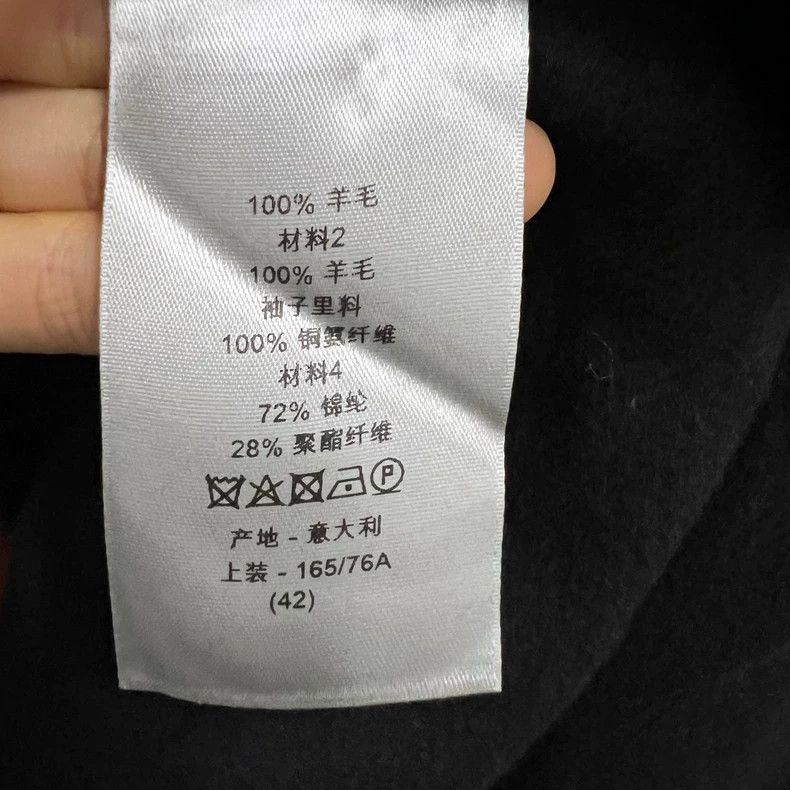 Dior Dior Black wool coat 2501-Nextarrow Size US XS / EU 42 / 0 - 3 Thumbnail