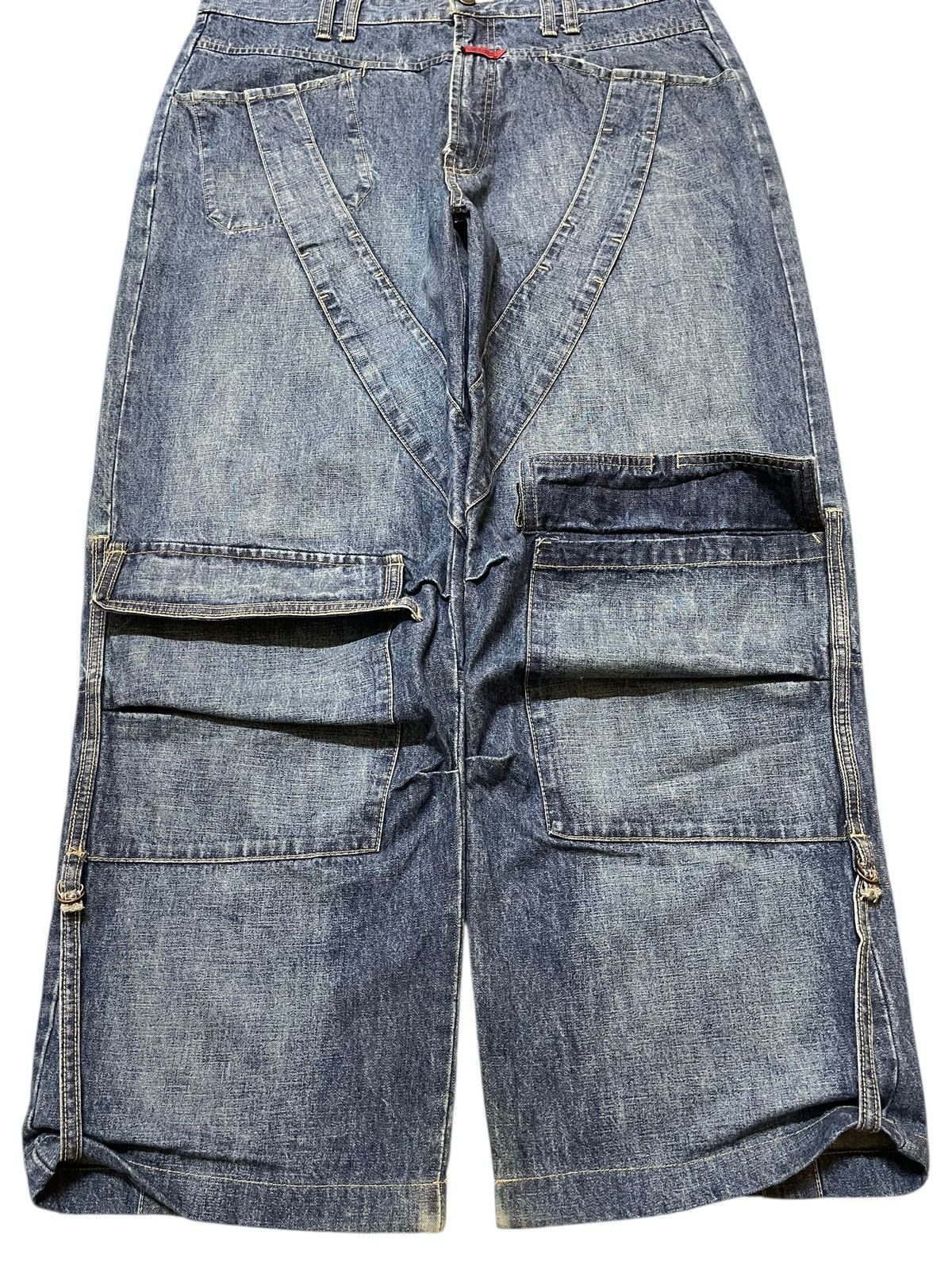 Marithe + Francois Girbaud Vintage Marithe Francois Girbaud Avant Garde Baggy Jeans Size US 36 / EU 52 - 5 Thumbnail