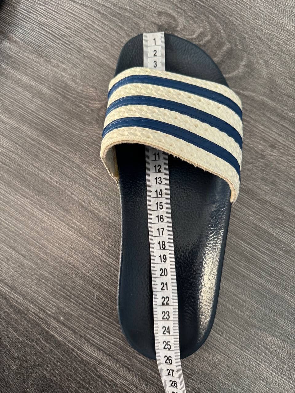 Adidas Vintage Adidas Adilette Flip Flops Sandals Retro Blue Size US 7.5 / EU 40-41 - 10 Thumbnail