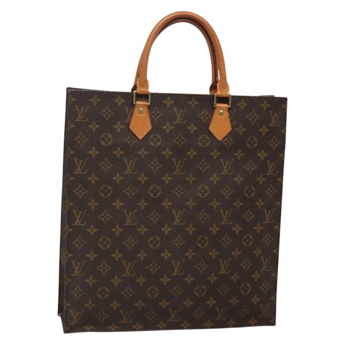Louis Vuitton LOUIS VUITTON Monogram Sac Plat Hand Bag M51140 Size ONE SIZE - 1 Thumbnail