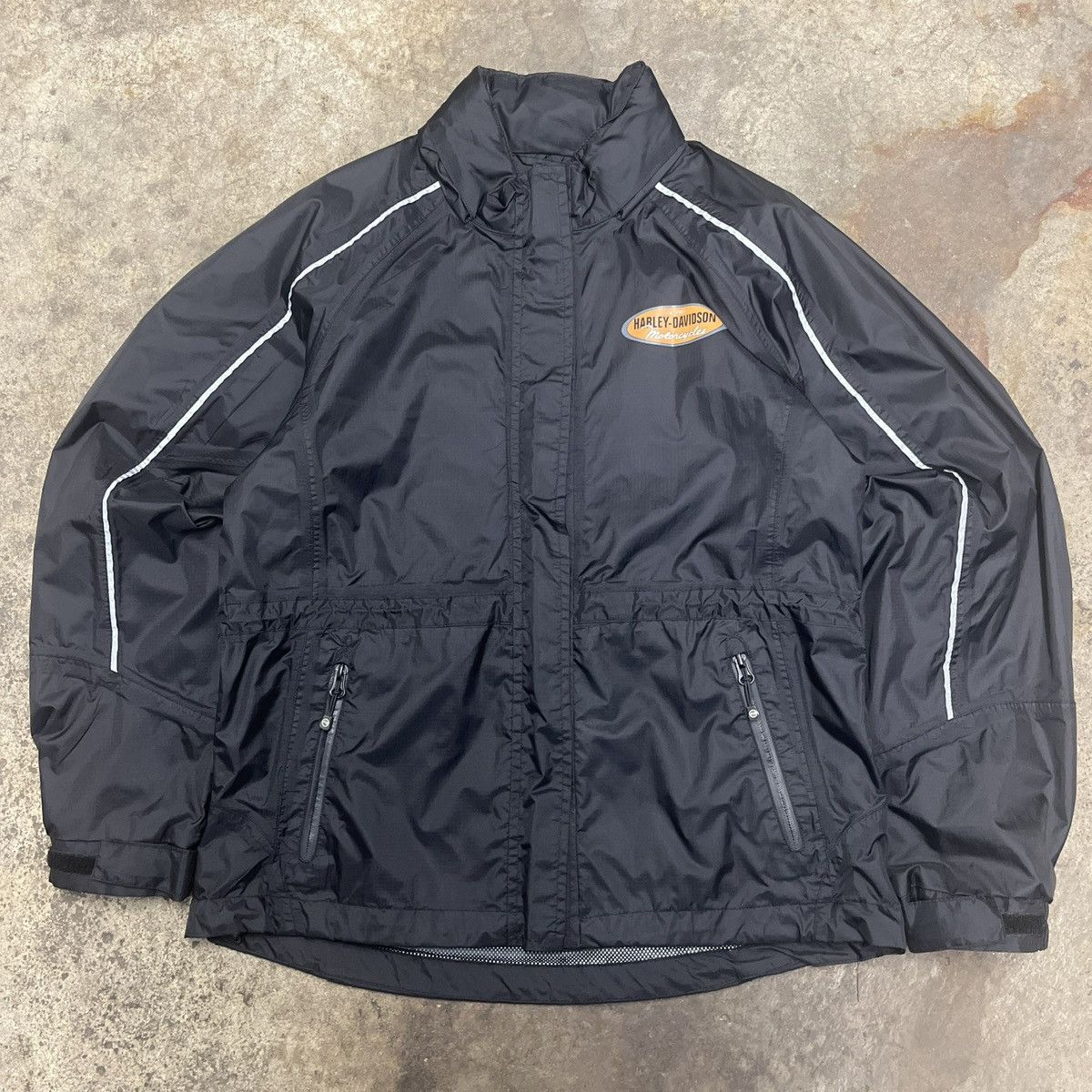 Harley Davidson Y2K Harley-Davidson Windbreaker Jacket Mens Small Black Size US S / EU 44-46 / 1 - 1 Thumbnail