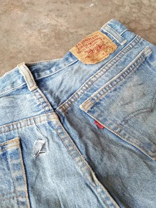 Levi's × Vintage 80s Vintage Levis 501 Made In USA Distressed Jeans 34x30 Size US 34 / EU 50 - 4 Thumbnail