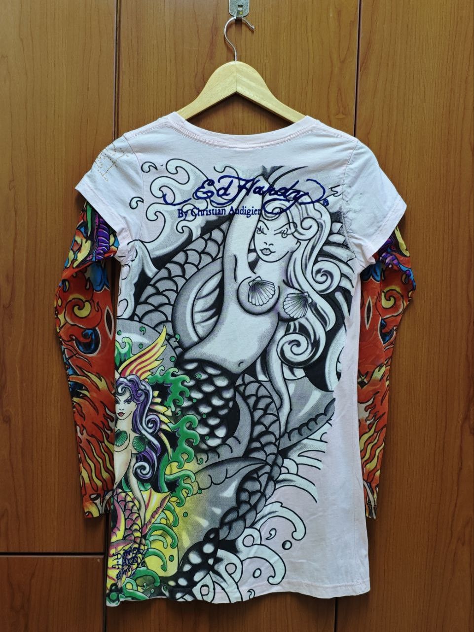 Ed Hardy ED HARDY X CHRISTIAN AUDIGIER Mermaid Crystals Tattoo Tee Size M / US 6-8 / IT 42-44 - 3 Thumbnail