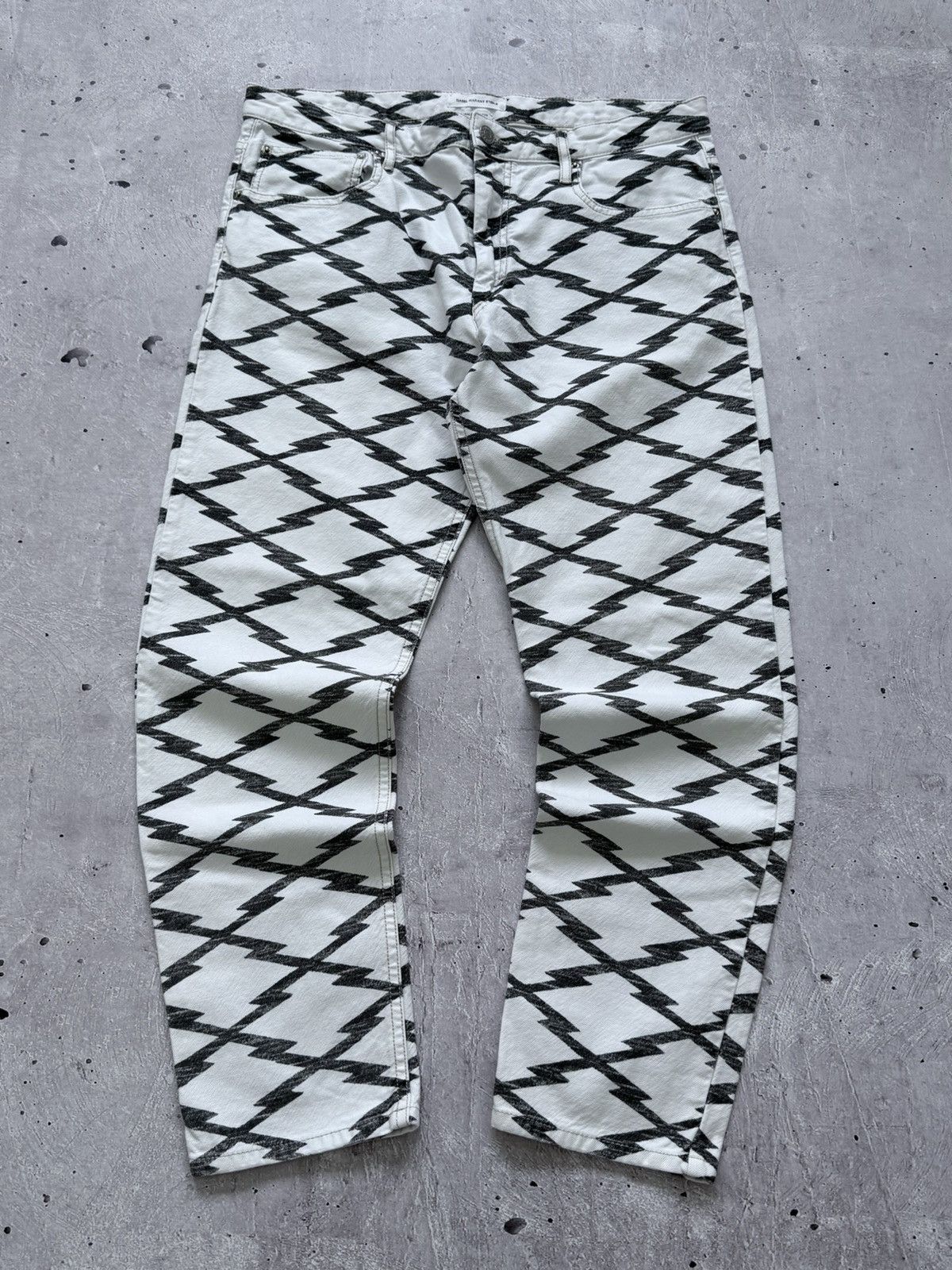 Isabel Marant Etoile Isabel Marant Etoile Printed Jeans Pants Size 27" / US 4 / IT 40 - 1 Thumbnail