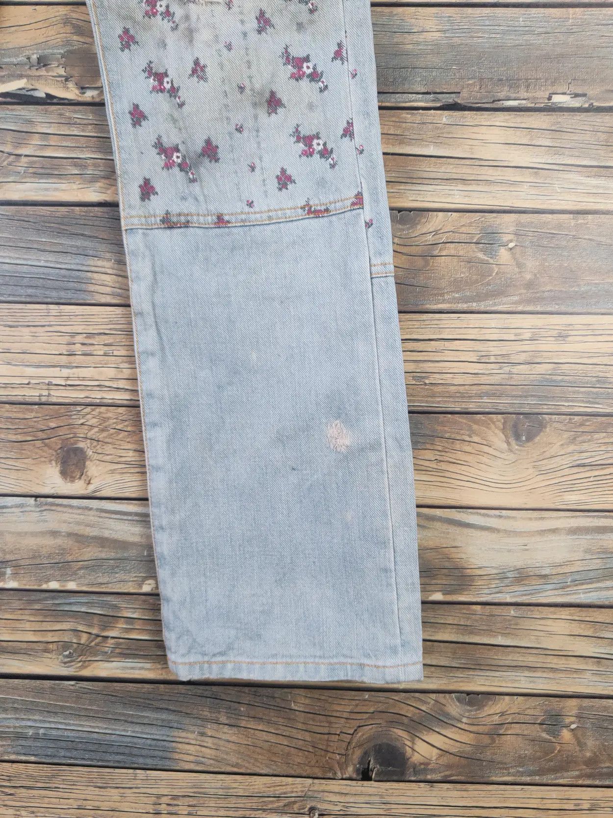 Issey Miyake Sunao Kuwahara japan Patchwork ripped denim pants #46-205xT Size US 30 / EU 46 - 18 Thumbnail