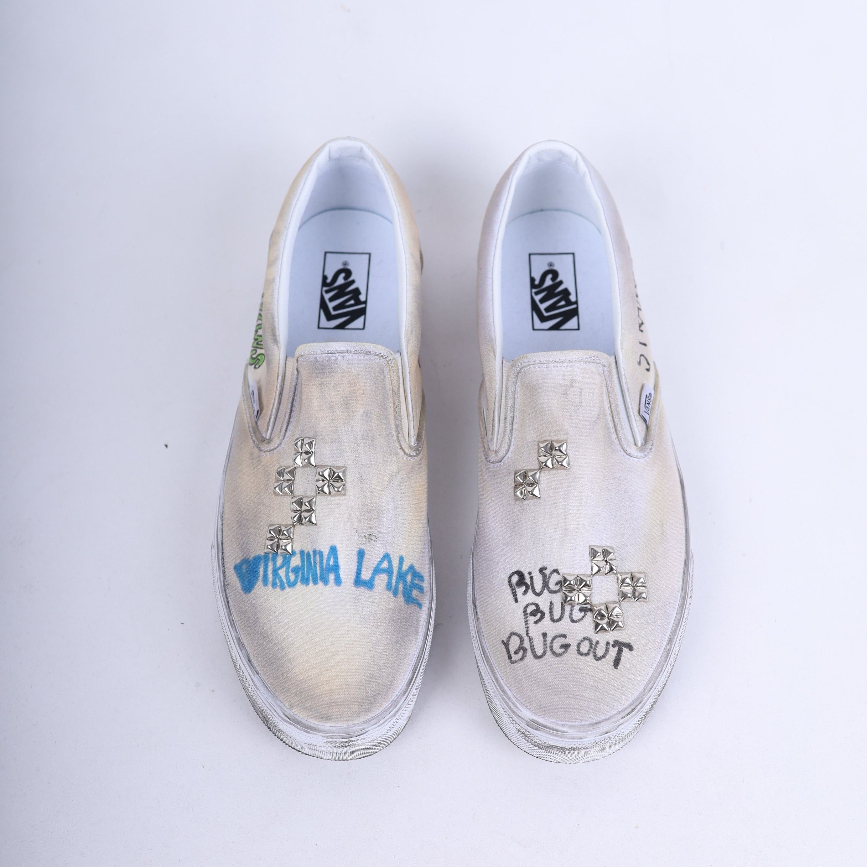 Paly Hollywood PALY 1/1 HAND DRAWN VANS SLIP ONS Size US 12 / EU 45 - 20 Thumbnail