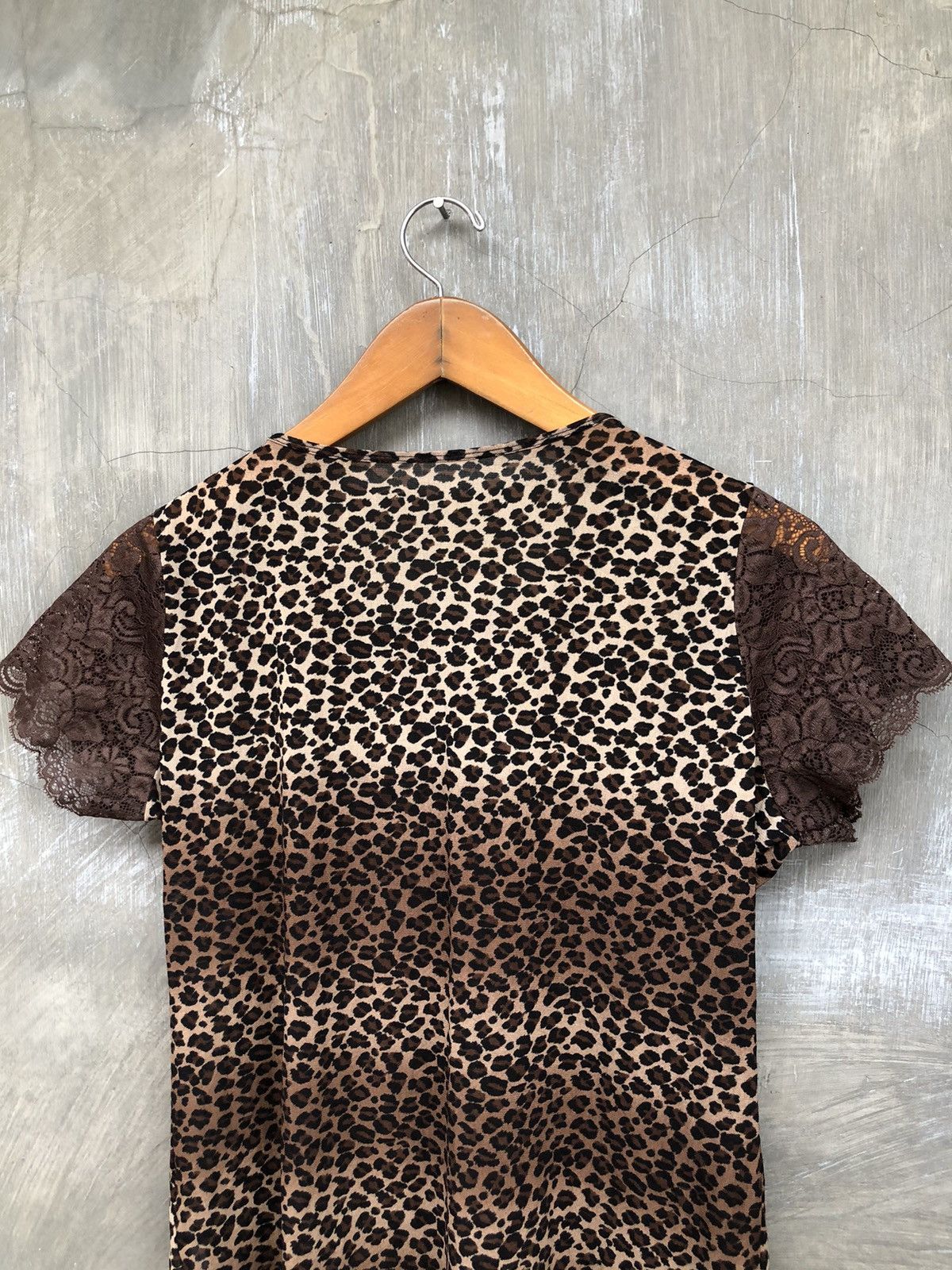 Japanese Brand Y2K Leopard Pattern Blouse Tops Women Size M / US 6-8 / IT 42-44 - 9 Thumbnail