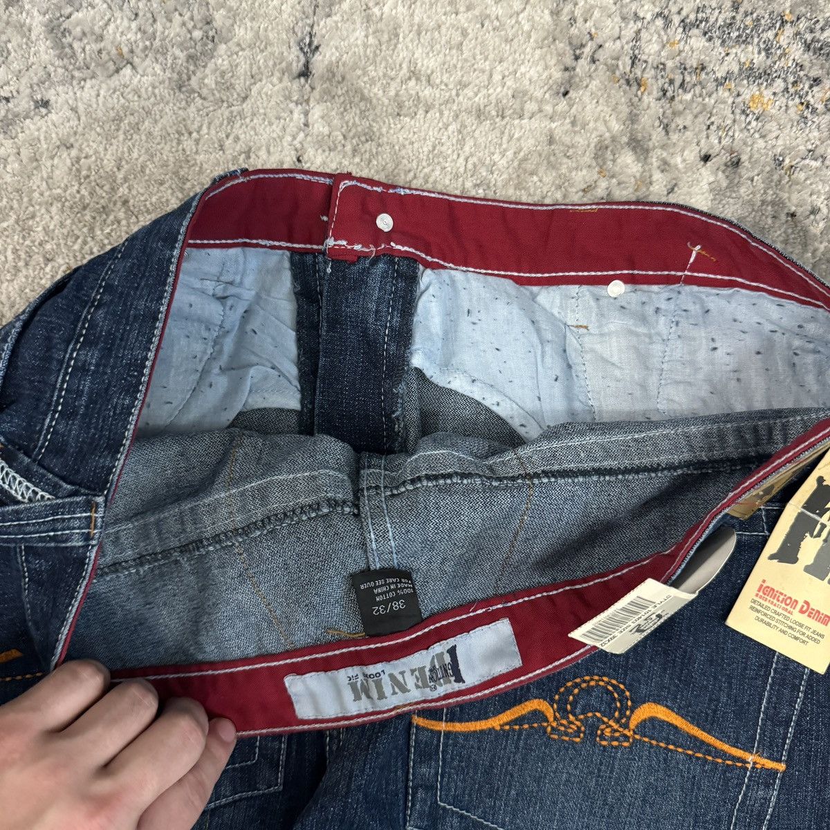 JNCO × Vintage Crazy Vintage y2k Ignition baggy wide leg omega jeans Size US 38 / EU 54 - 6 Thumbnail