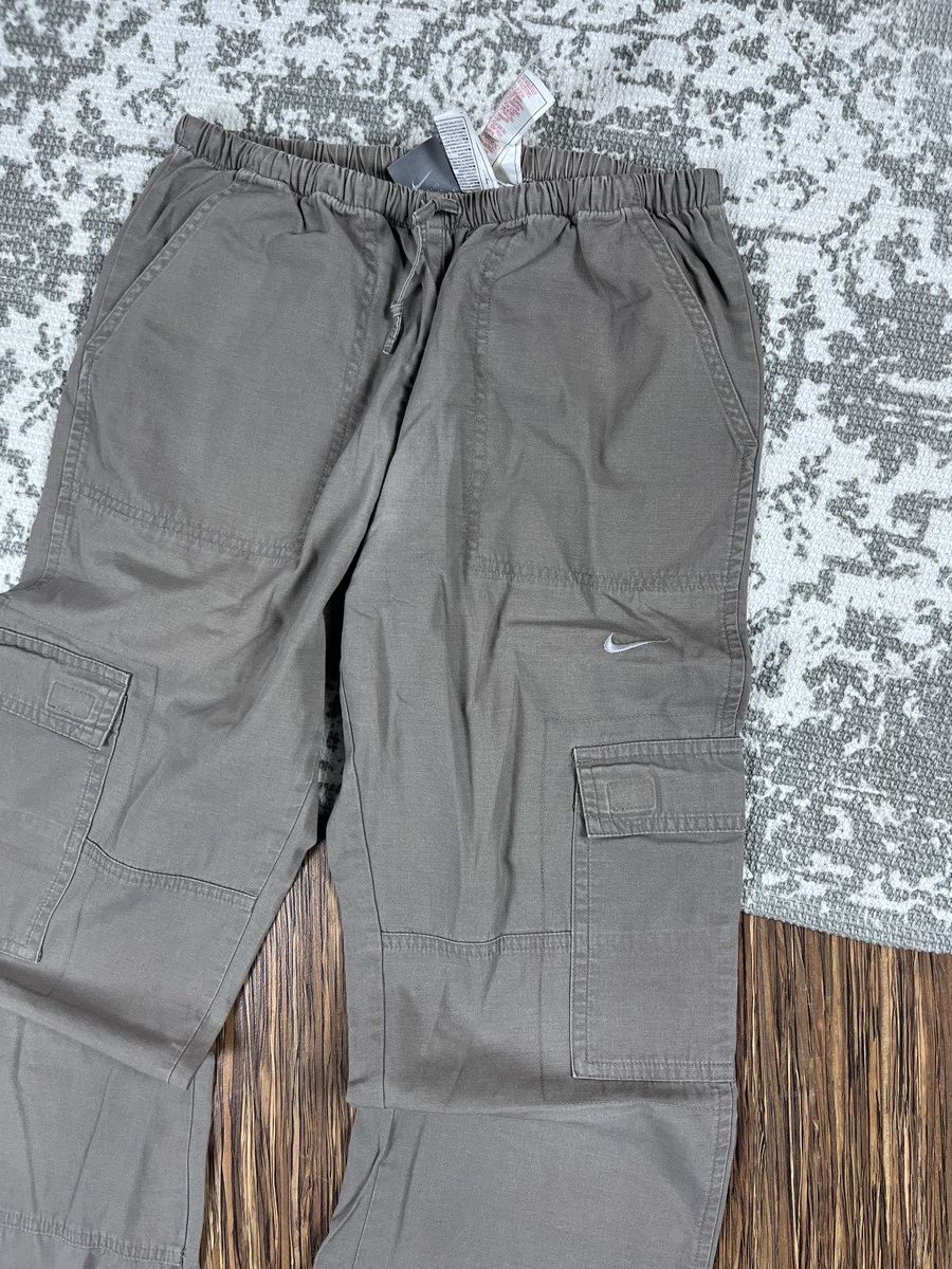 Nike × Vintage ➕ vintage y2k Nike bell bottoms cargo flares streetwear Size 28" / US 6 / IT 42 - 4 Thumbnail
