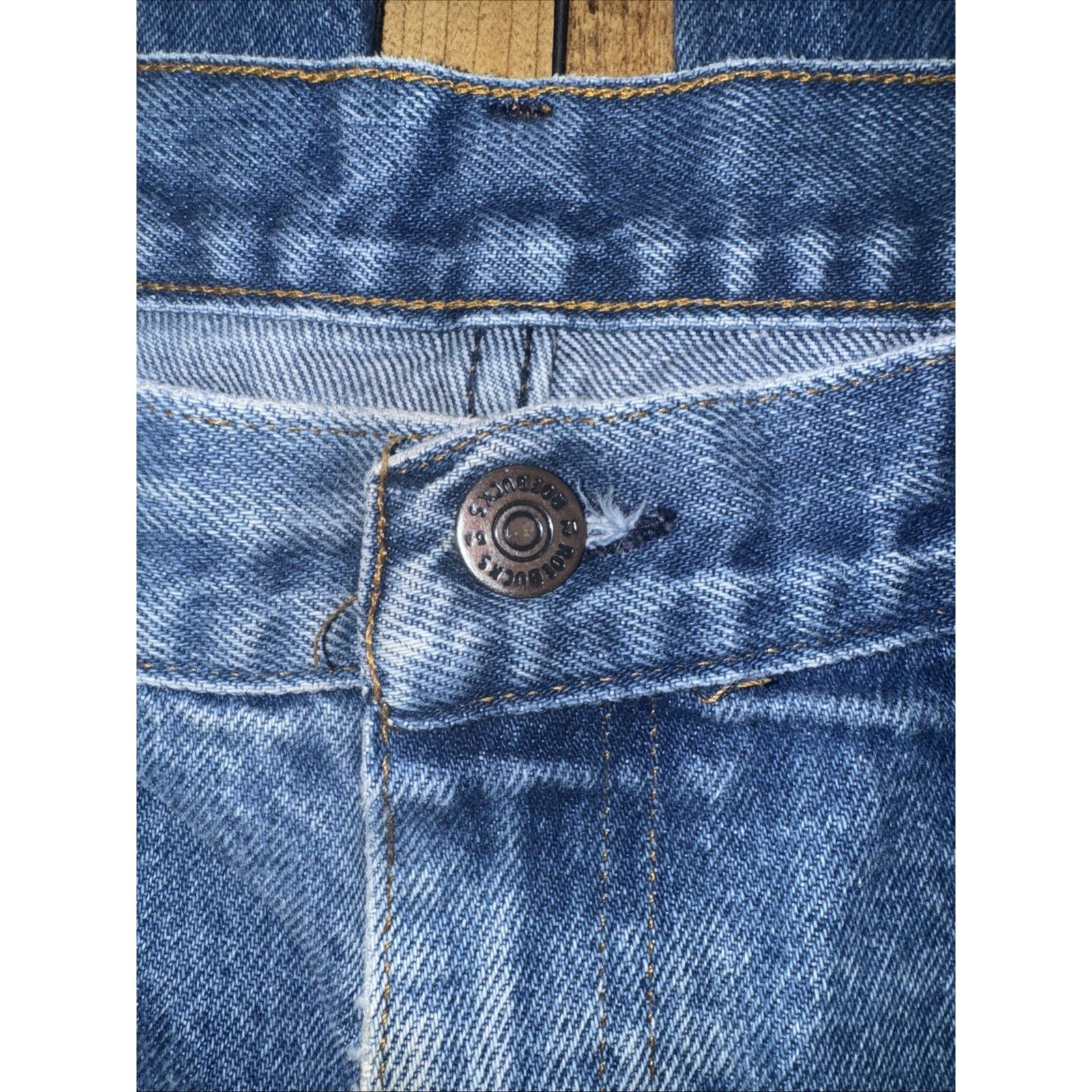 Sears Vintage Sears Roebucks Jeans 32x28 Blue Distressed Workwear Size US 32 / EU 48 - 7 Thumbnail