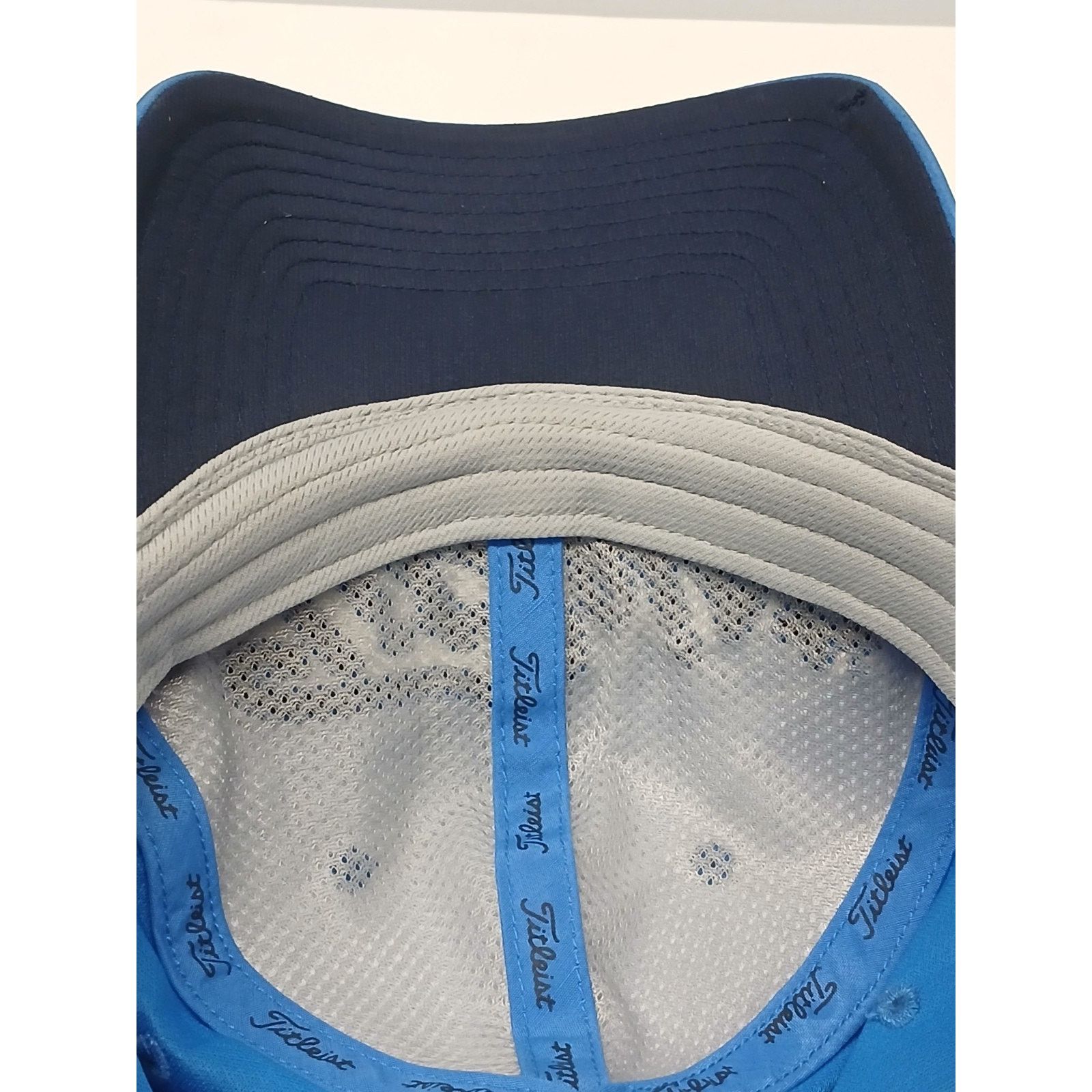 Titleist Titleist (OSFM) Blue Poly Blend Dri Fit Strap Golf Cap Size ONE SIZE - 8 Thumbnail