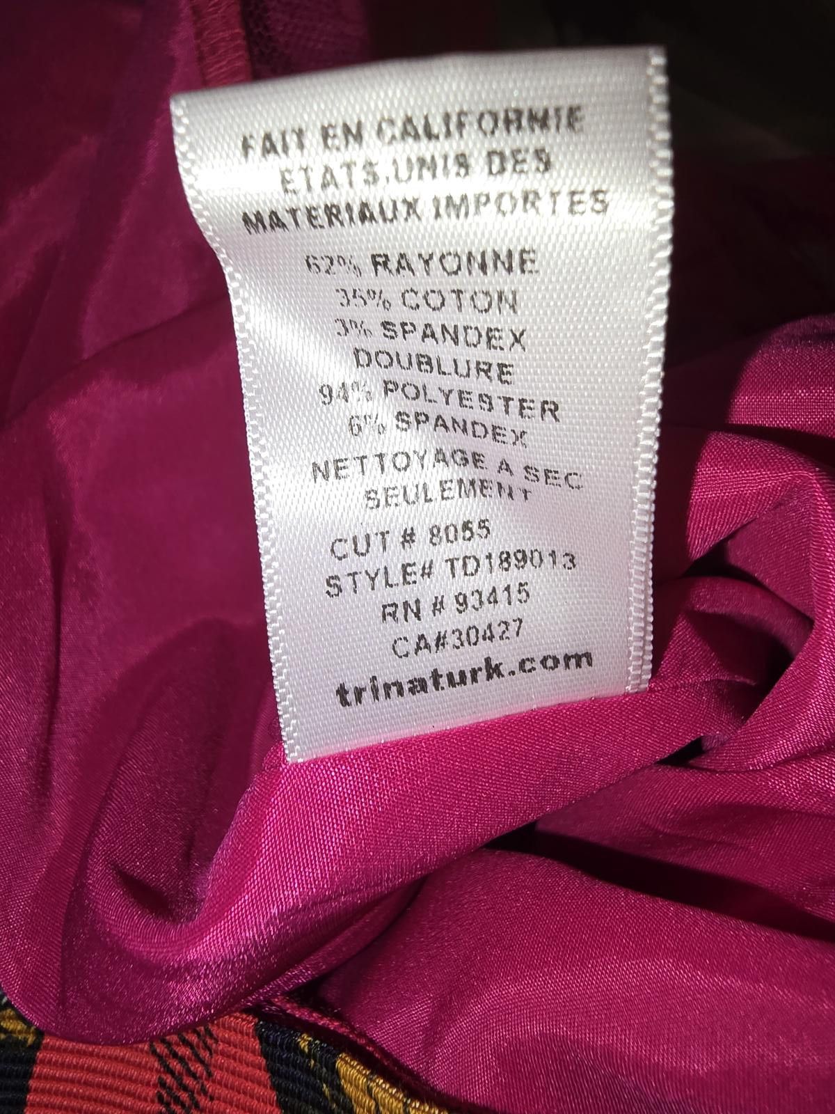 Designer Trina Turk Floral Dress Size 14 Size L / US 10 / IT 46 - 4 Thumbnail