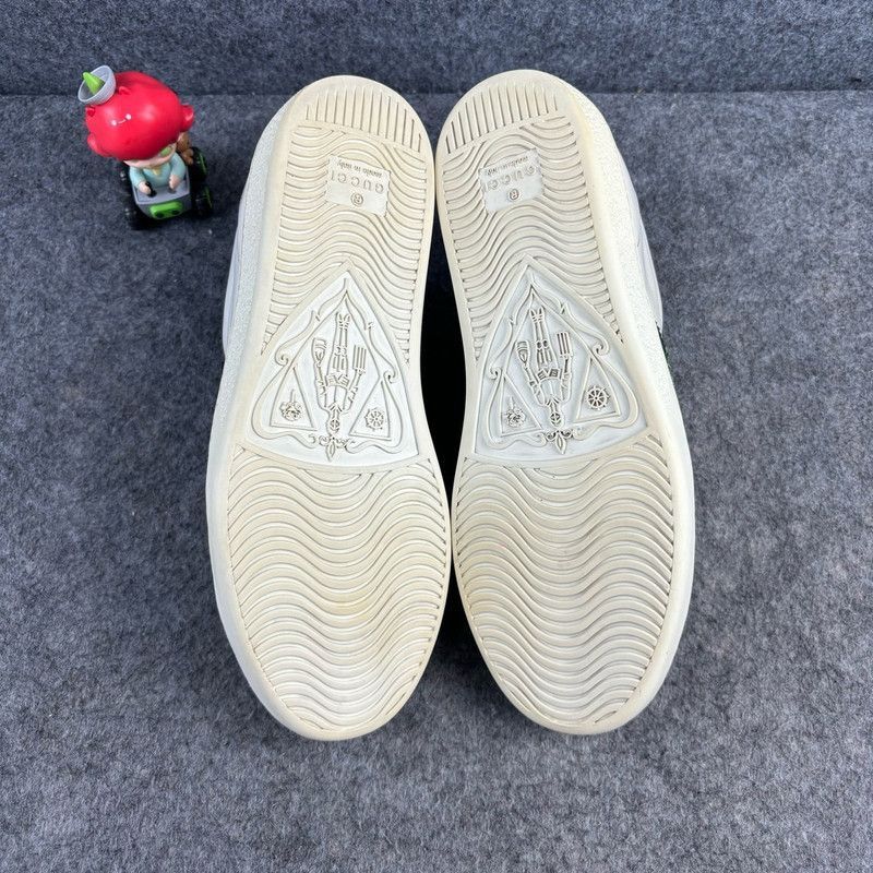 Gucci Gucci Ace Leather Sneakers with Pineapple Embroidery -2508 Size US 4.5 / IT 34.5 - 4 Thumbnail