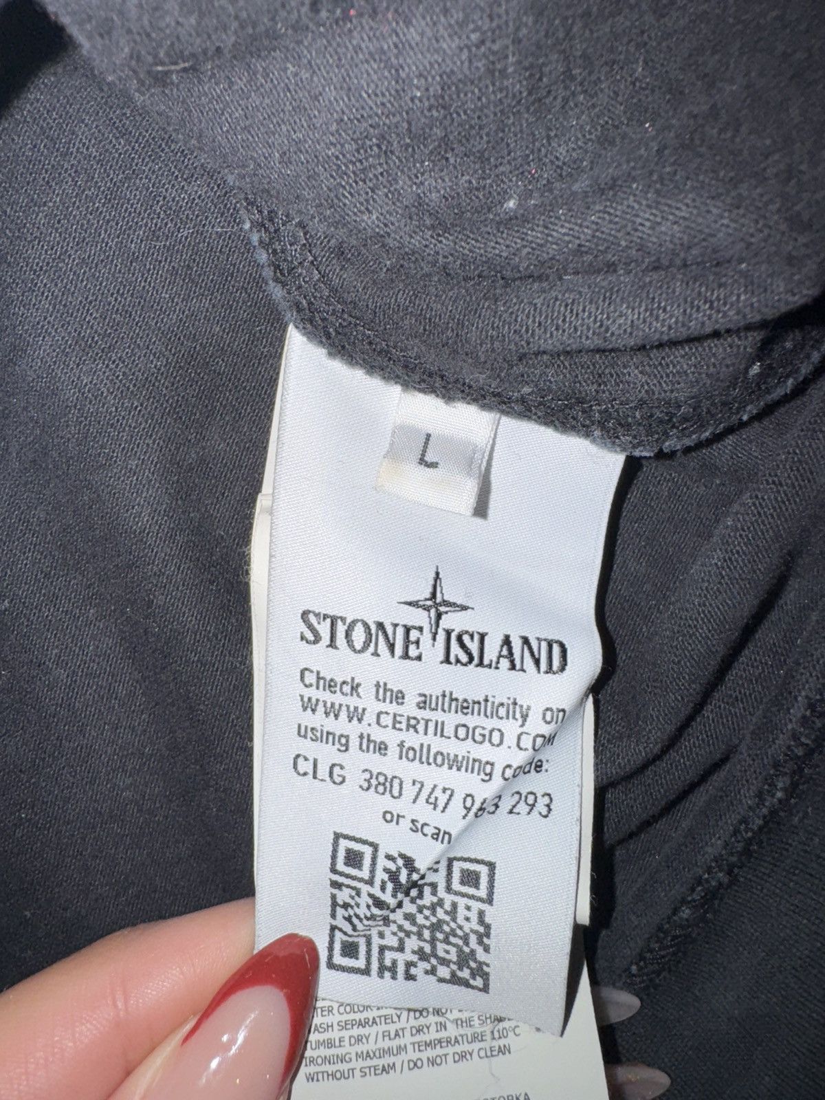 Stone Island STONE ISLAND BLACK LONG SLEEVE Size US L / EU 52-54 / 3 - 6 Thumbnail