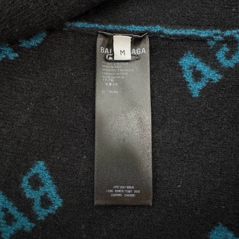 Balenciaga Balenciaga Logo long sleeve cardigan coat sweater sweater Size M / US 6-8 / IT 42-44 - 4 Thumbnail