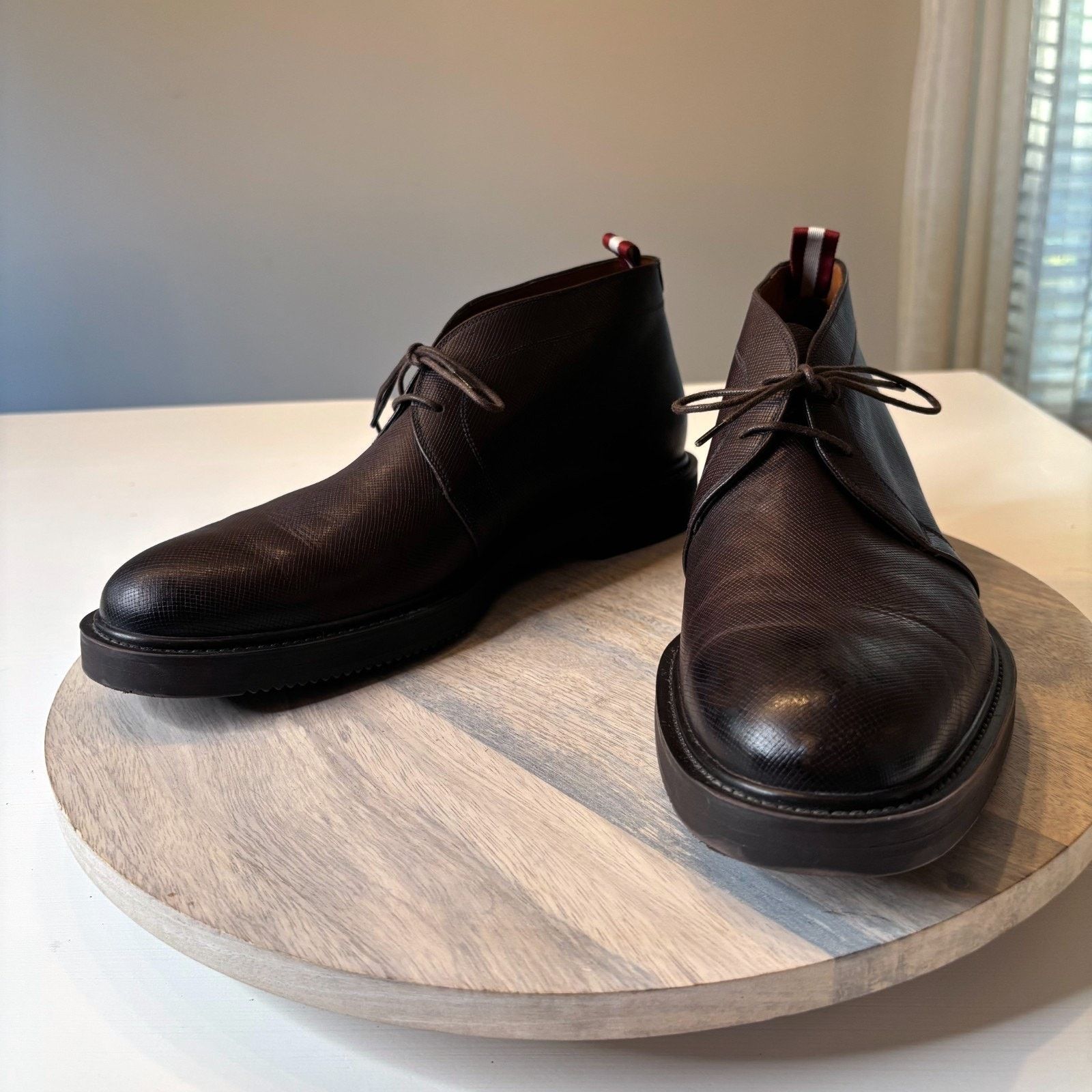 Bally Bally Vilmar Saffiano Leather Chukka Boots Men’s Size 11 D Size US 11 / EU 44 - 3 Thumbnail