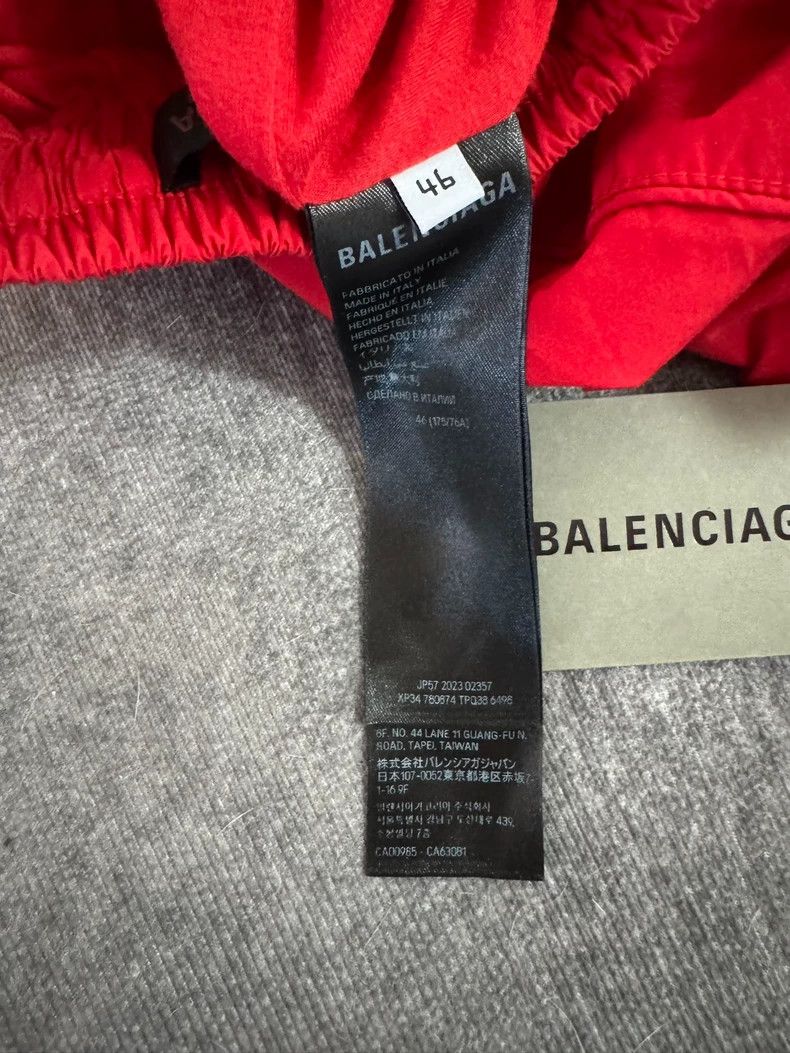 Balenciaga Balenciaga Soccer co-branded red nylon series sweatpants Size US 30 / EU 46 - 4 Thumbnail