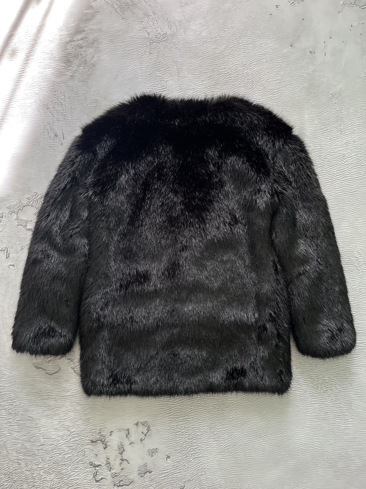 Karl Lagerfeld Karl Lagerfeld Faux Fur Coat Black Panther Jacket Luxury Size XS / US 0-2 / IT 36-38 - 14 Thumbnail