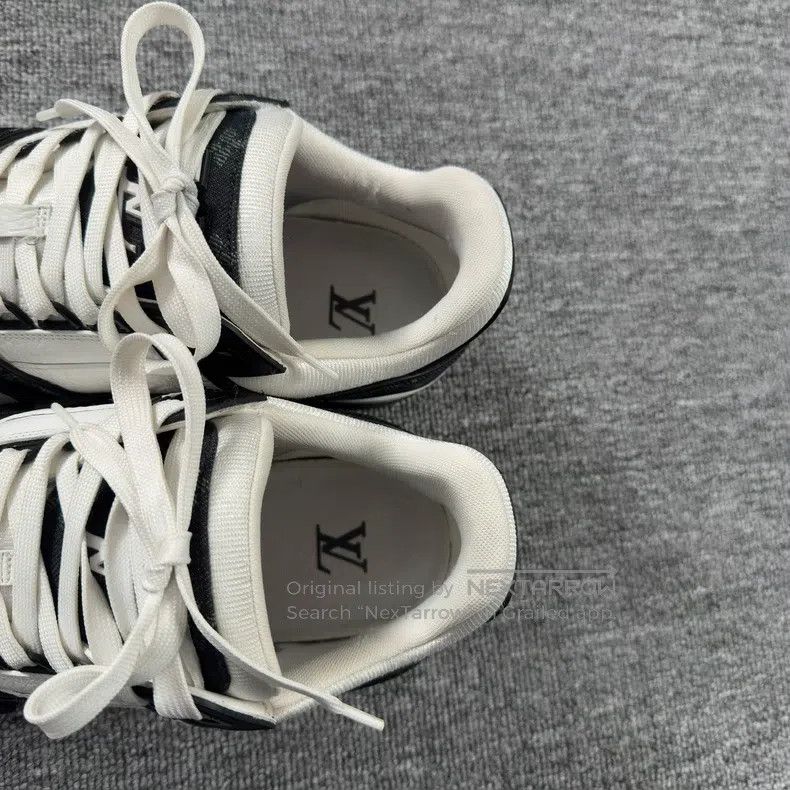 Louis Vuitton Louis Vuitton Trainer Black and White Cowboy shoes Size US 8 / EU 41 - 6 Thumbnail