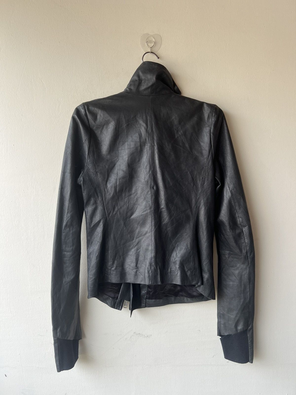 Ekam EKAM Distressed Pigskin Leather Asymmetrical Jacket Size US S / EU 44-46 / 1 - 3 Thumbnail
