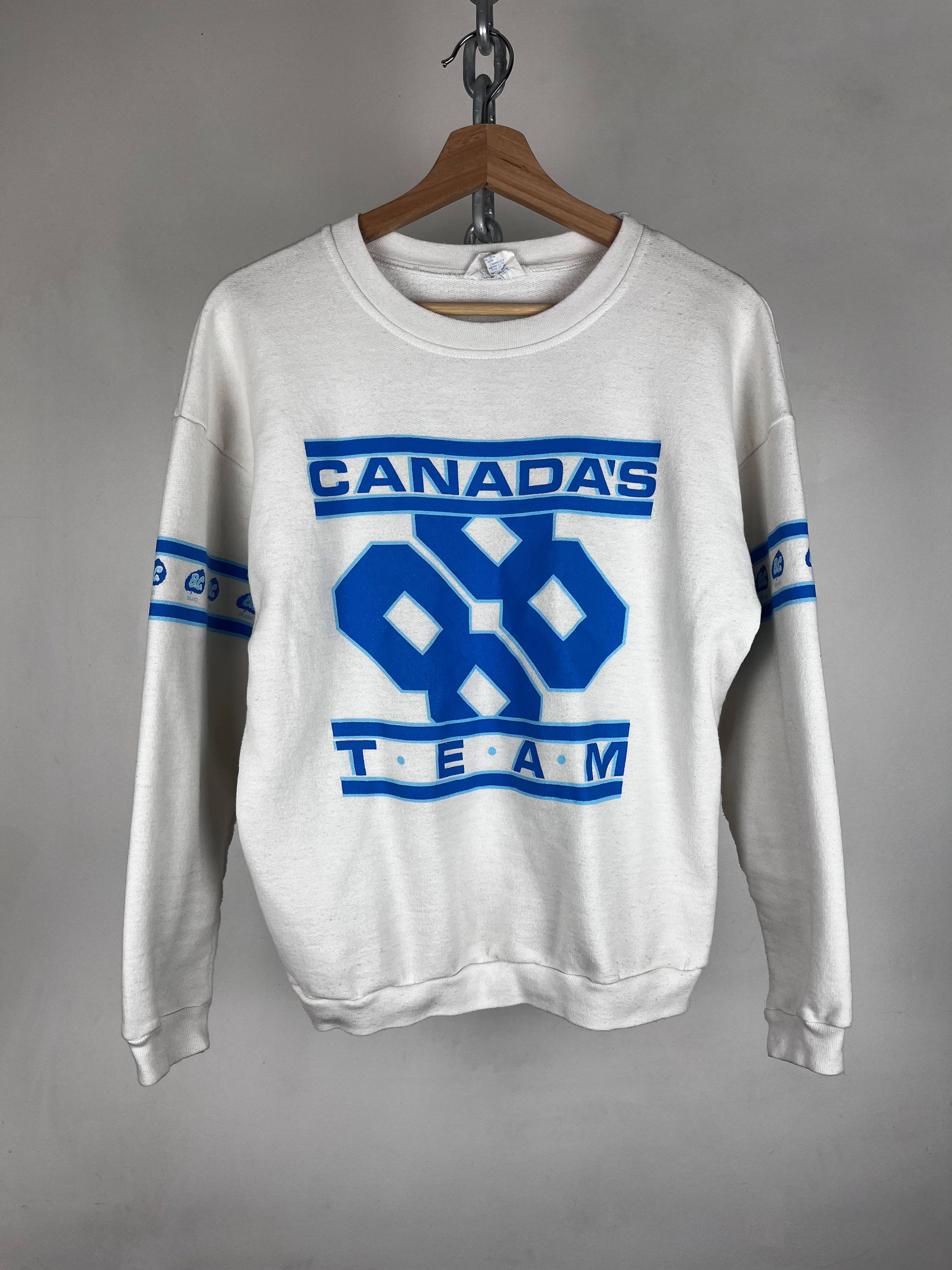 Vintage 1988 Calgary Olympics Team Canada Crewneck Size US S / EU 44-46 / 1 - 1 Thumbnail