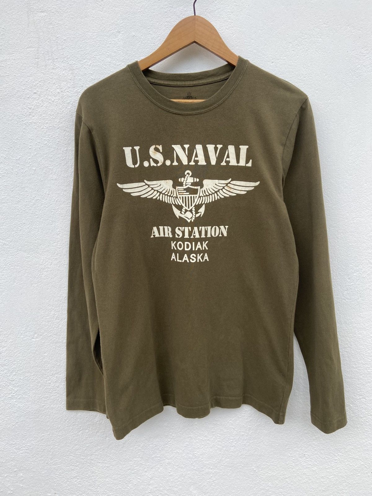 Vintage 🔥 Vintage Houston t shirt long sleeve US NAVAL air station Size US M / EU 48-50 / 2 - 4 Thumbnail
