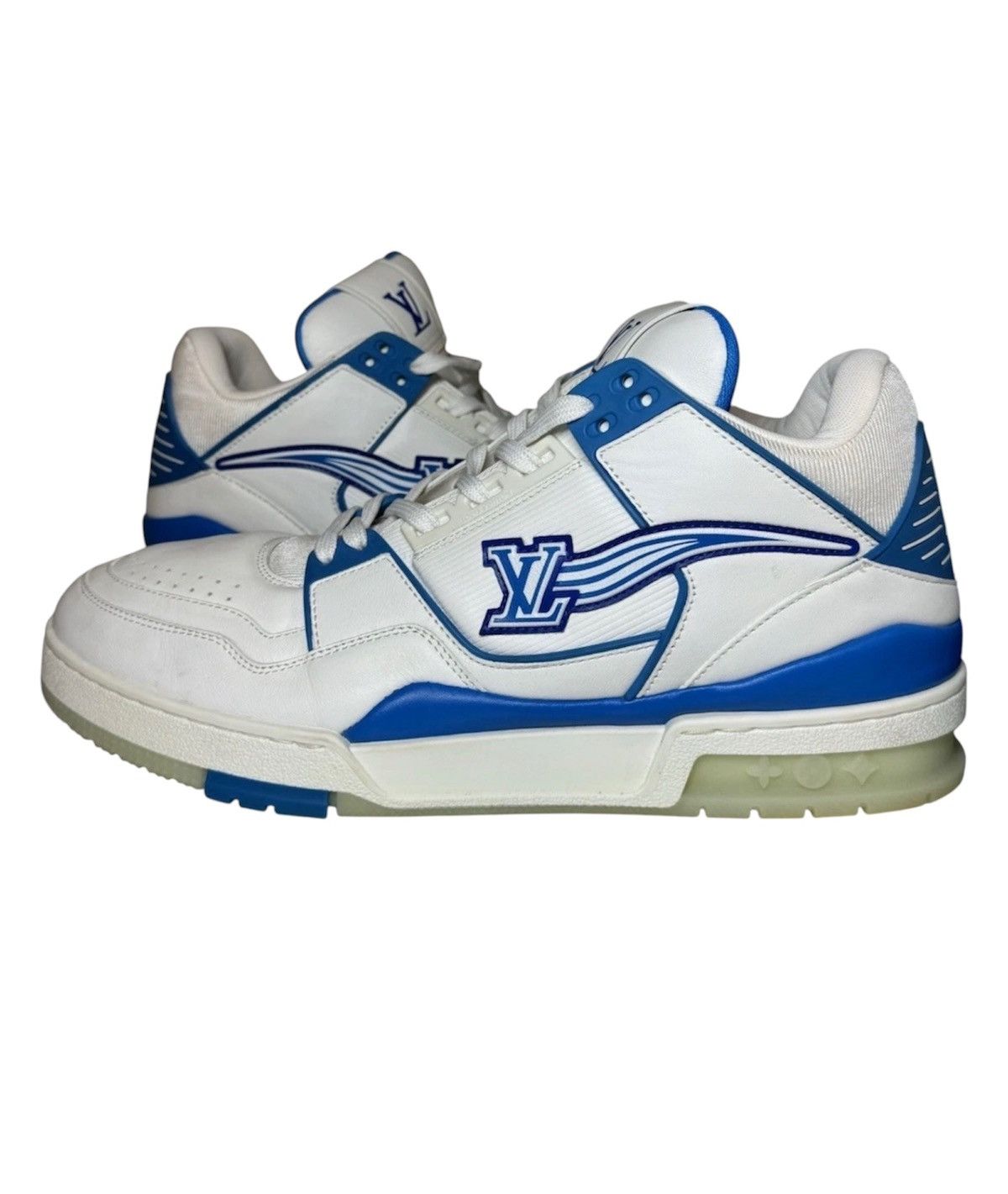 Louis Vuitton Size 10 - Louis Vuitton LV Trainer Azur Blue Virgil Abloh Size US 10 / EU 43 - 2 Thumbnail