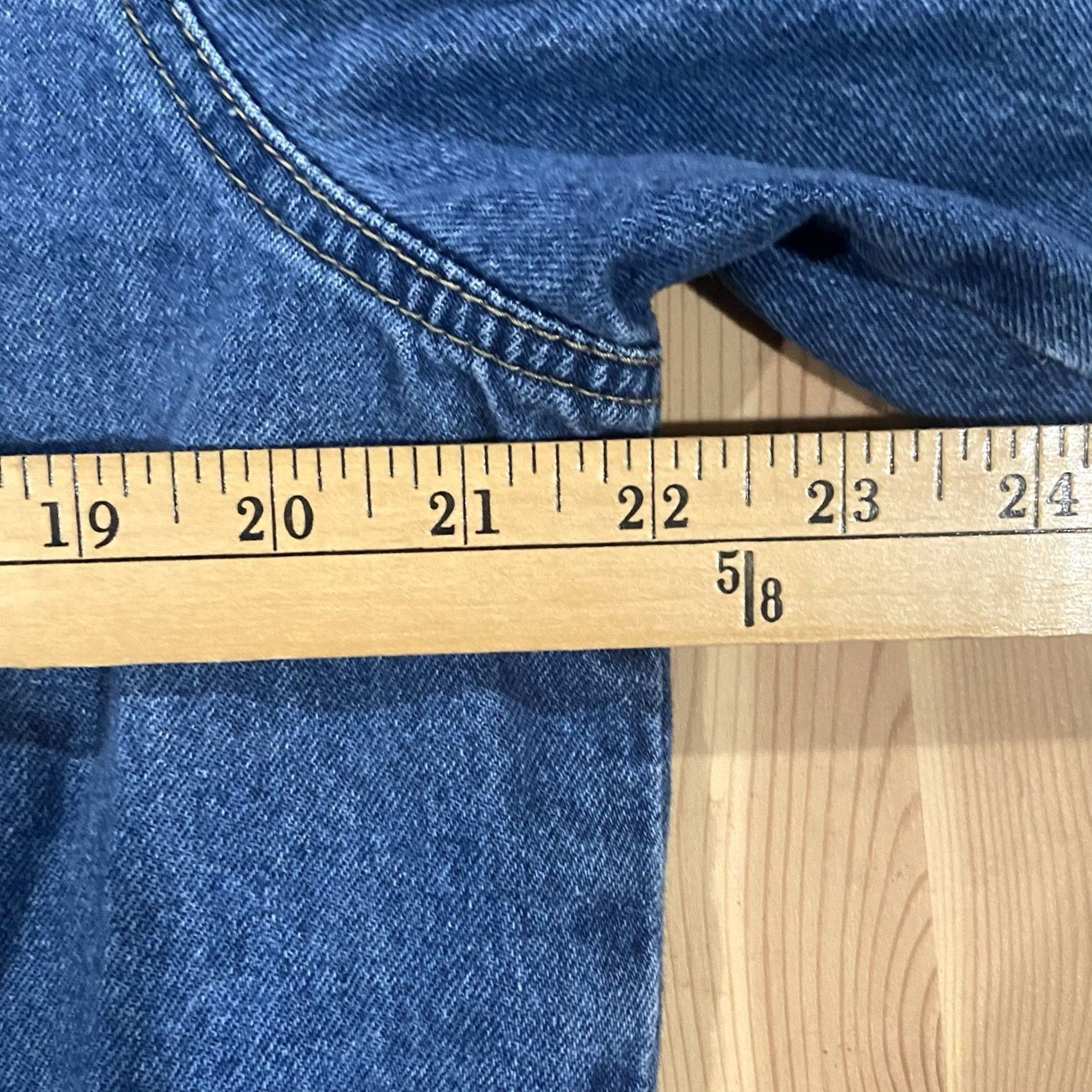 Denime STRATA Lolla Lollapalooza Denim Jacket Size M Women Embroidered Button Blue Size 32" / US 10 / IT 46 - 2 Thumbnail