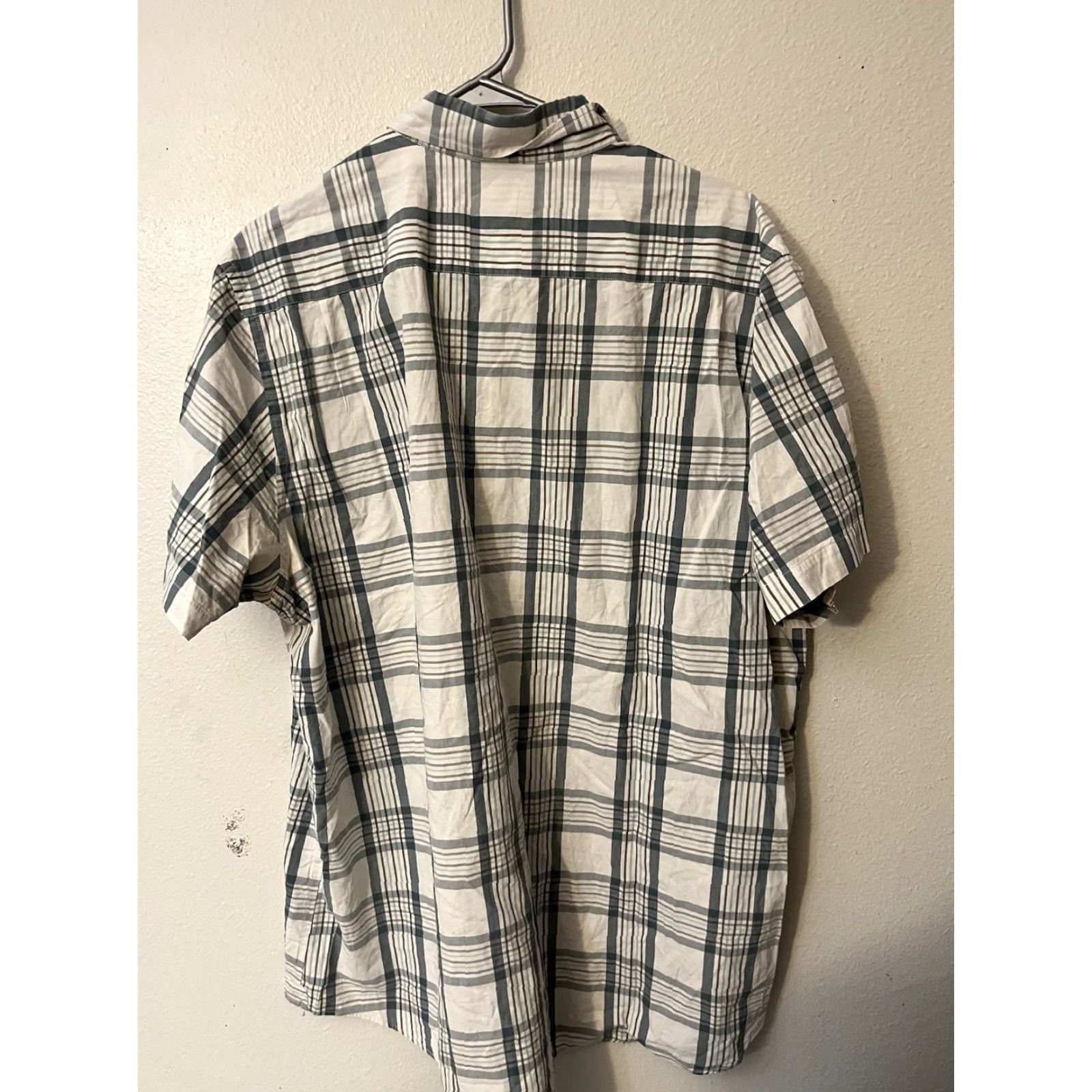 Lucky Brand Lucky Brand Dungaree Shirt Men 2XL Short Sleeve Button-Up Plaid White Blue Multicolor Casual Shirt Mens Size US XXL / EU 58 / 5 - 3 Thumbnail